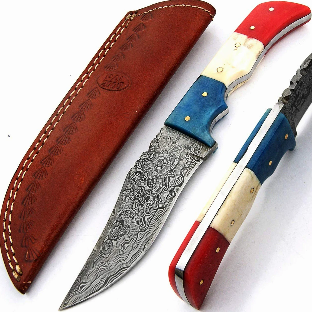 PAL 2000 KNIVES 9412 cuchillo hecho a mano de acero de damasco