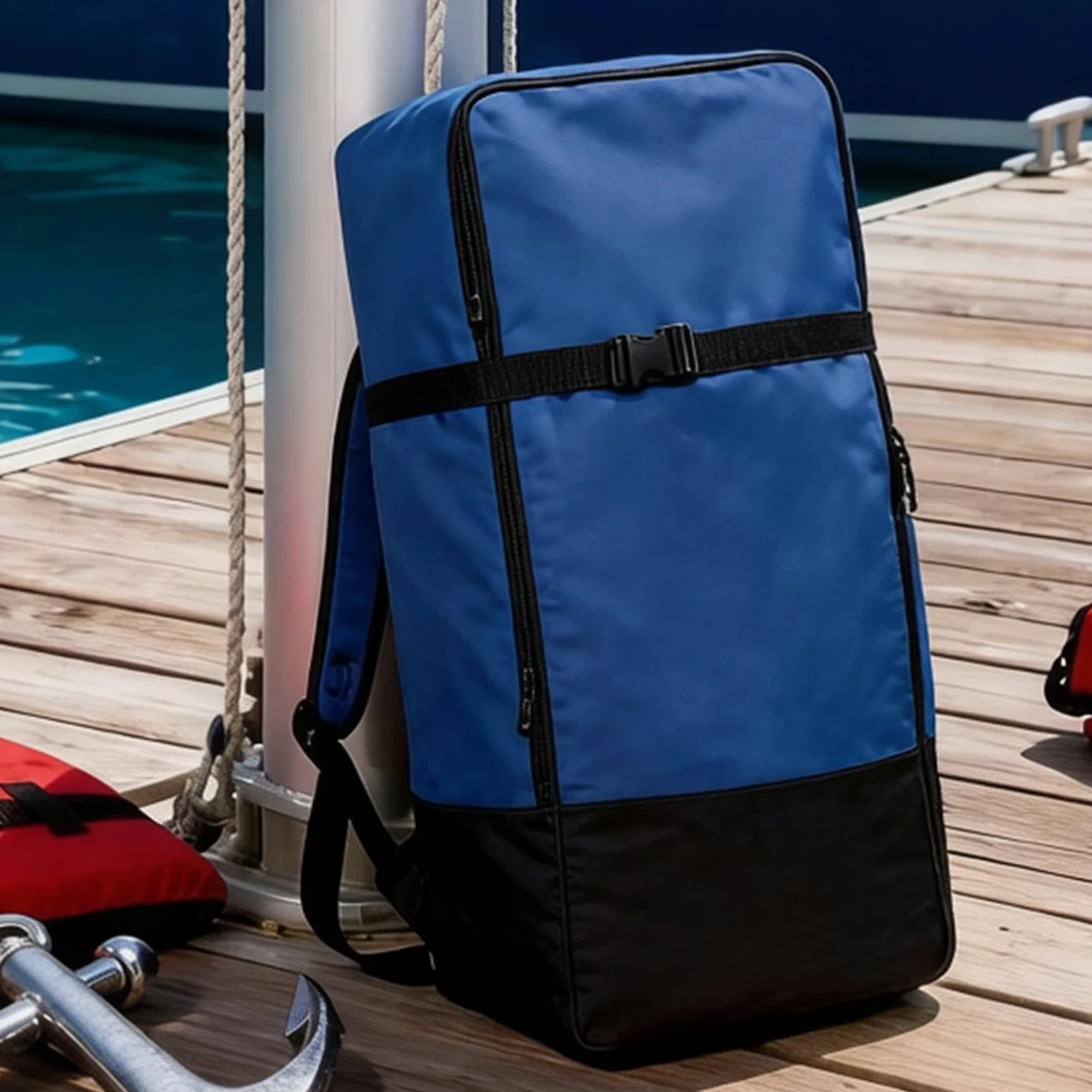 Bolsa para Tabla de Paddle Surf Impermeable Grande | Con correas acolchadas ajustables, bolsa de transporte protectora de viaje para tablas de remo inflables, surf, kayak, playa