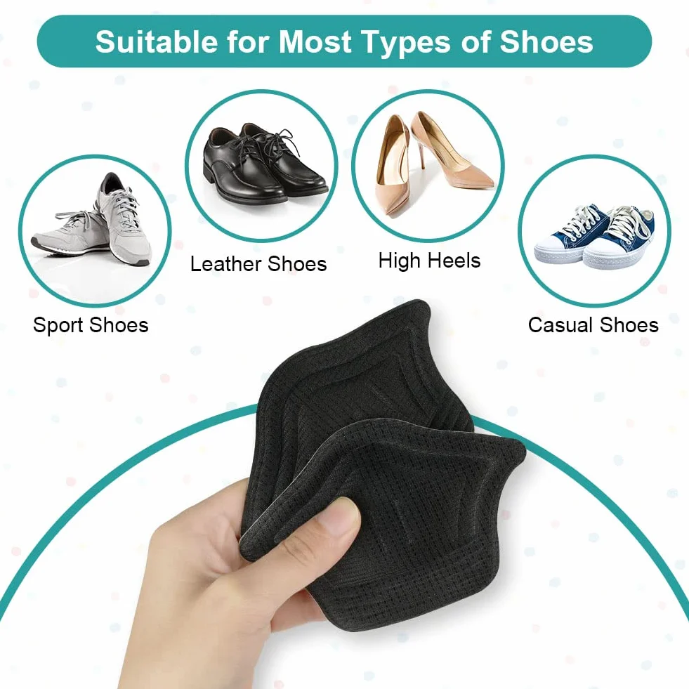 ACWOO Almohadillas De Talón Autoadhesivas, Plantillas Zapatos Esponja, 10mm, Evitar Ampollas