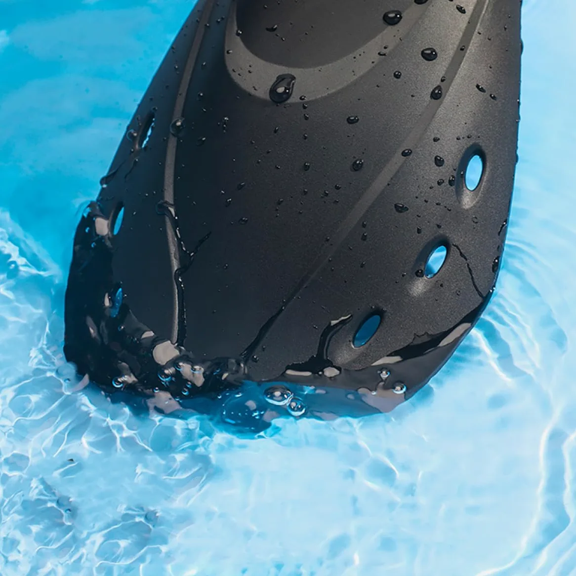 Aletas de Natación para Adultos Negras Bolsillo Suave y Flexible de , Ligeras y Ajustables, Ideales para Piscina y Mar