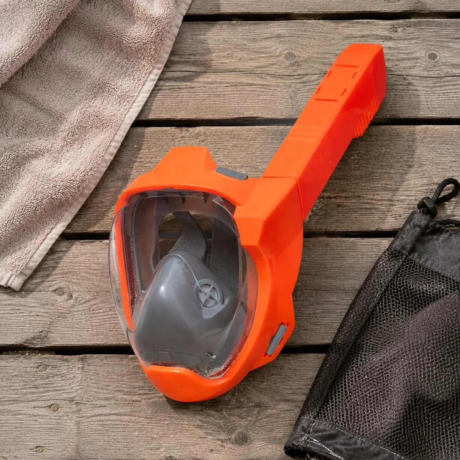 Visor de Snorkel de Cara Completa Máscara Buceo con Material y Silicona Alimentaria Adecuada para Adultos en Turismo de Playa Snorkel de Día Acuático