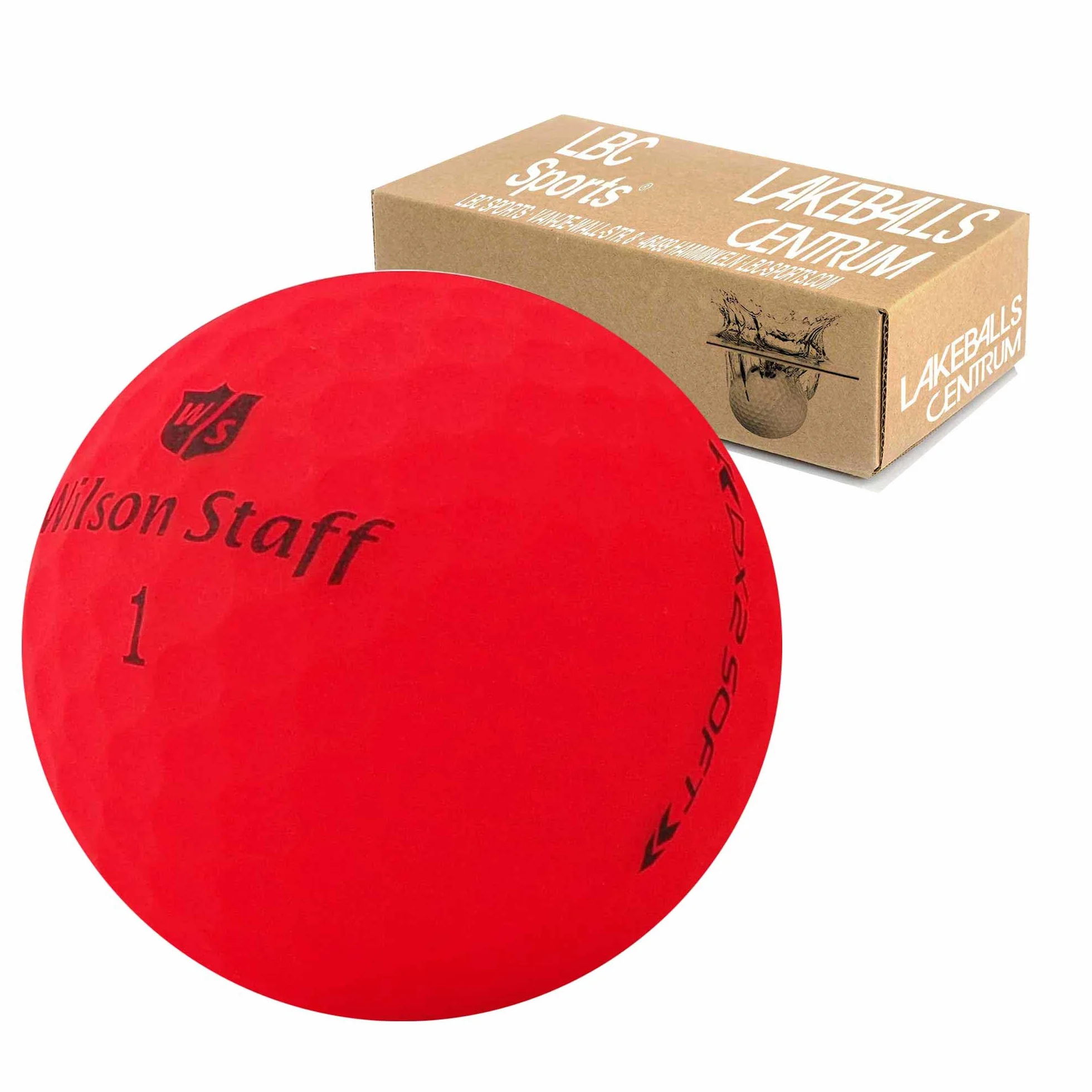 Wilson Staff Pelotas de Golf Dx2 Duo Soft Optix Rojo Mate Usadas