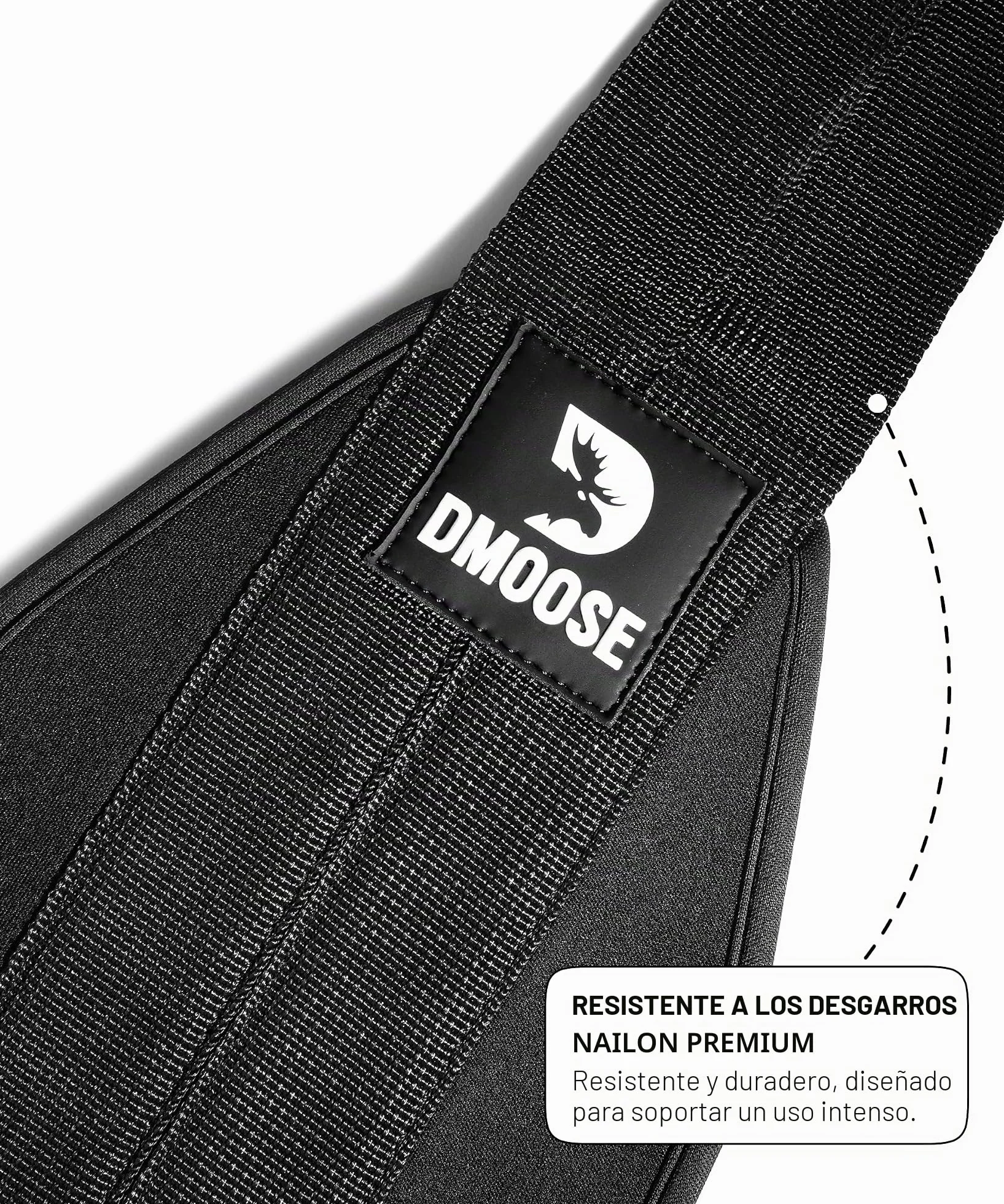 DMoose Fitness Ab Correas - Ejercitador de gimnasia para el hogar Six Pack - Soporte y costuras de doble correa, tejido antidesgarro, relleno de brazo más largo y grueso - Equipo de entrenamiento de Grado superior para hombres y mujeres