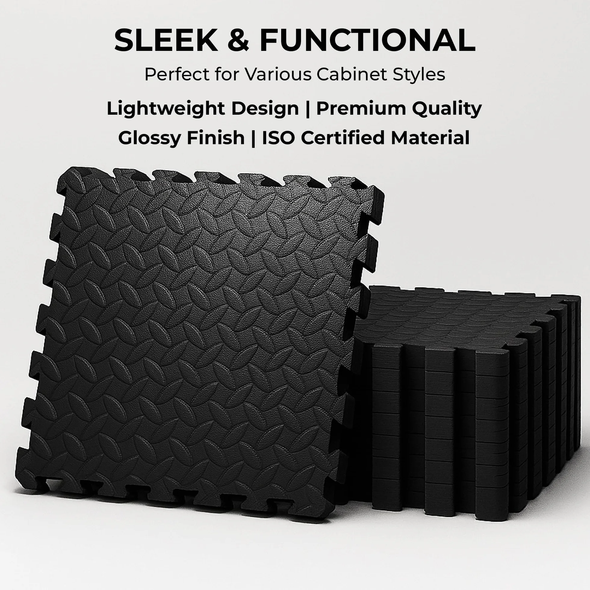 SAKUSEI Baldosas de espuma entrelazadas EVA 2 cm 60x60 cm suelo de gimnasio resistente 8 piezas