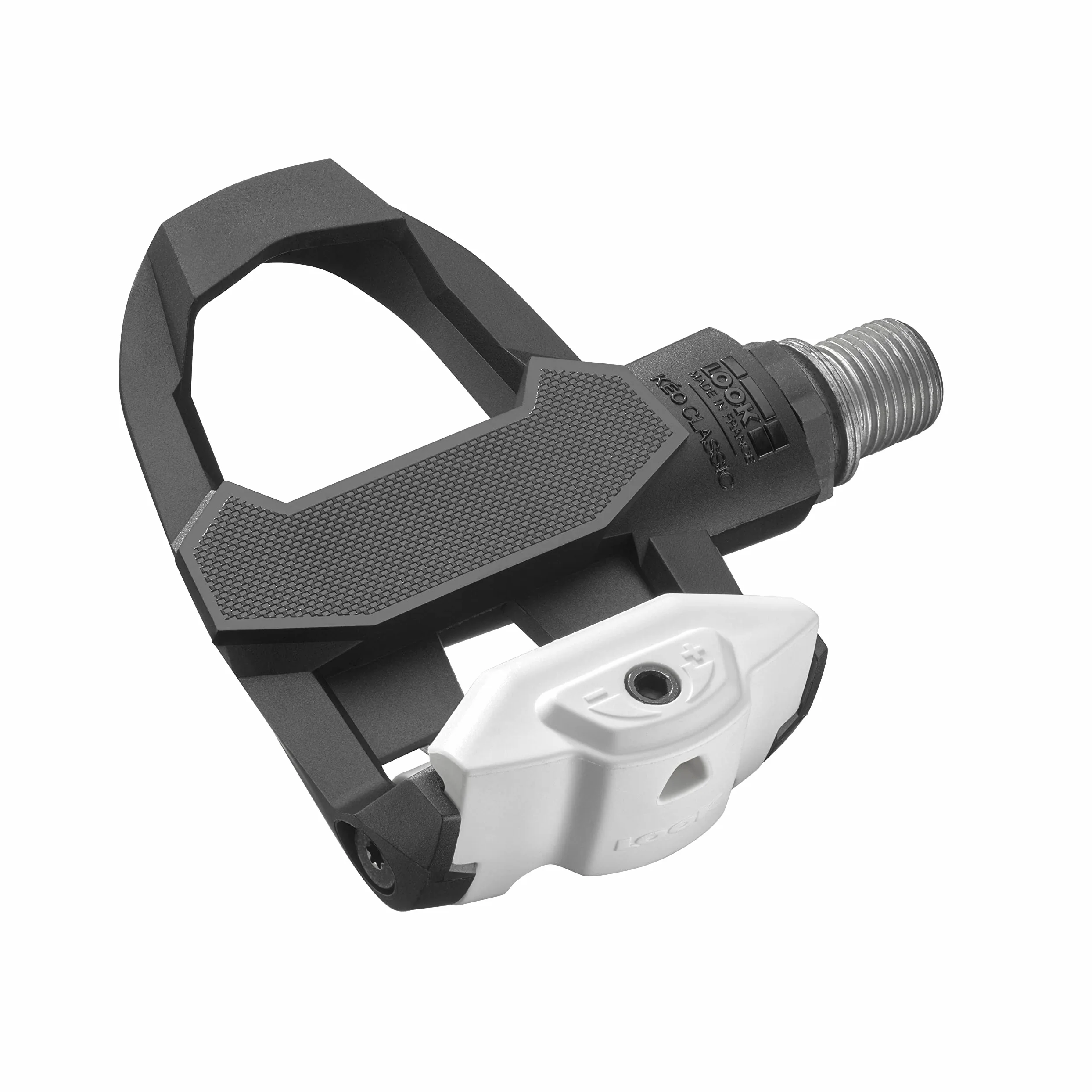 LOOK Cycle - Pedales de Bicicleta Clásicos KEO 3 - Pedales sin Clip, Ärea de Plataforma 400 mm² - Tensión Fácilmente Ajustable - Cuerpo de Material Compuesto - Eje de Cromoly