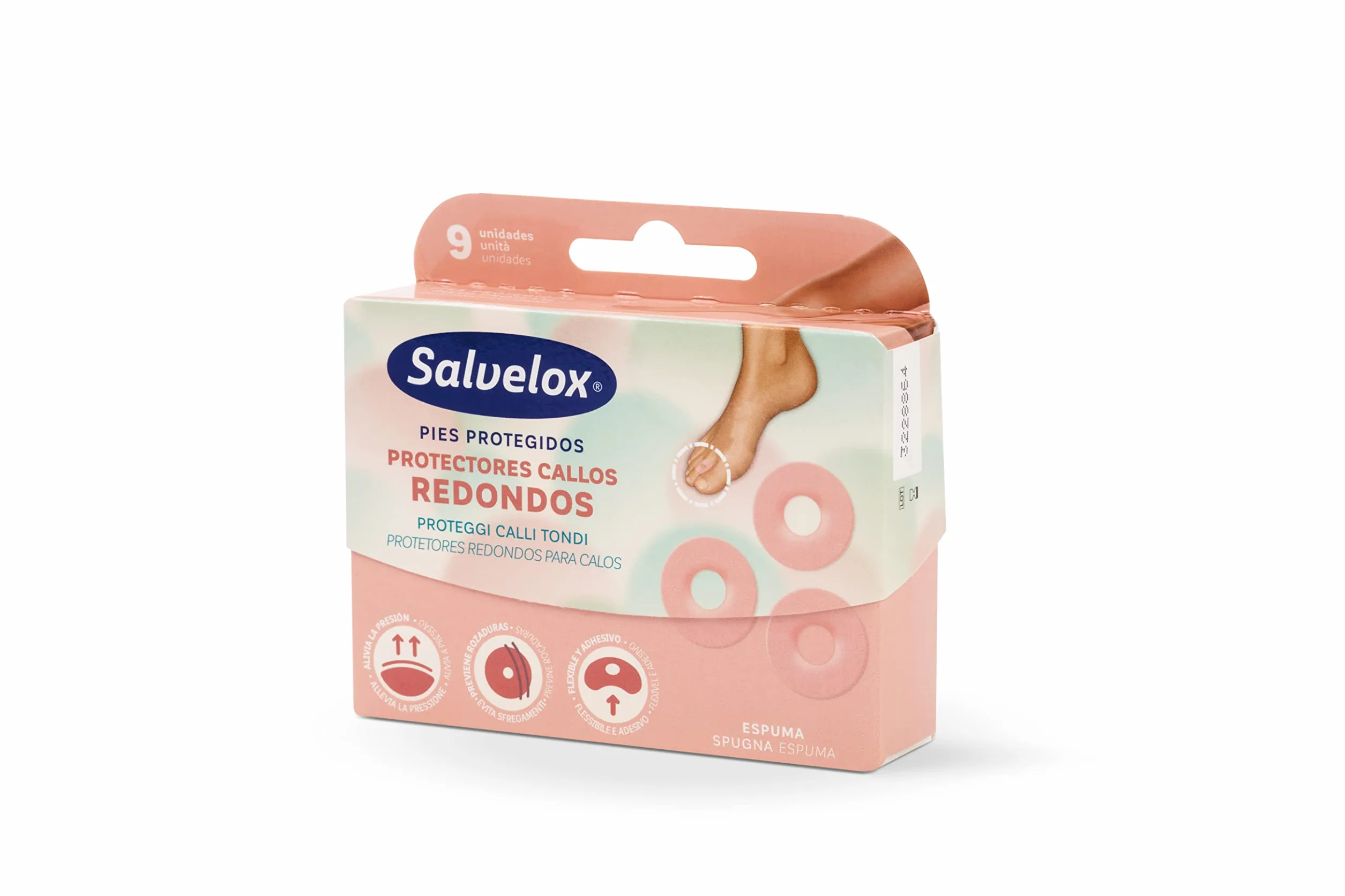 Salvelox Protectores para callos de espuma 9 Unidades