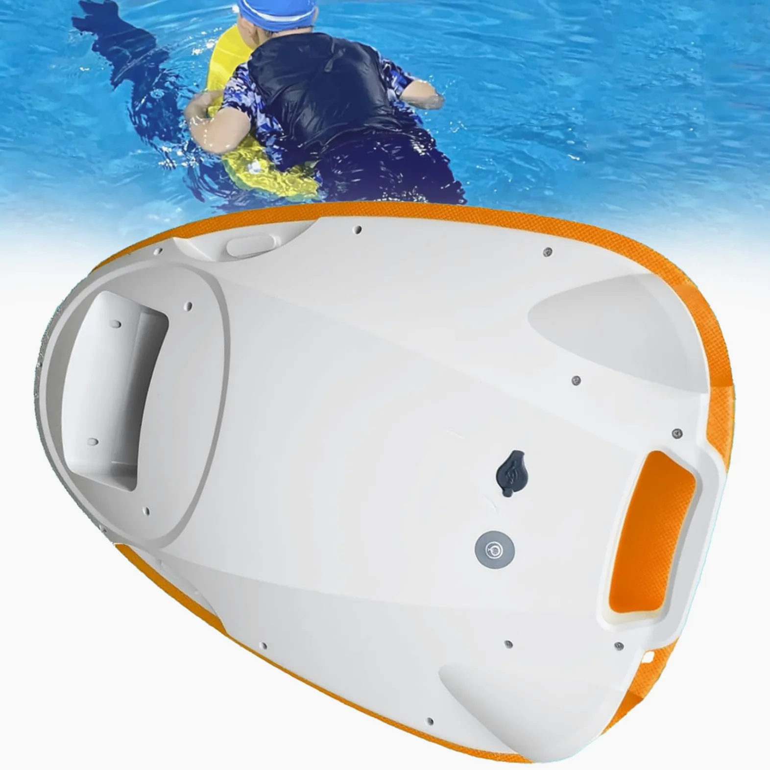 Scooter Acuático Portátil, Scooter Eléctrico Subacuático De 300W con Capacidad De Carga De 80 kg, Tabla Flotante Eléctrica De 6000mAh para Deportes Acuáticos, Piscinas, Buceo Y Snorkel