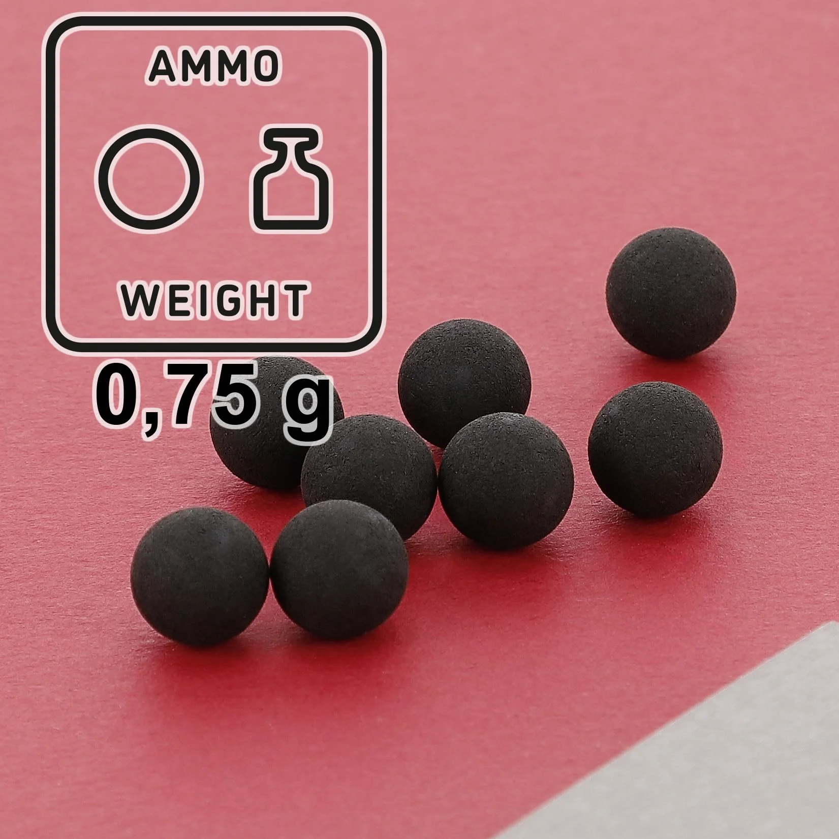 T4E Practice RUB 43 - Bolas de paintball (calibre 43, 500 unidades), color negro