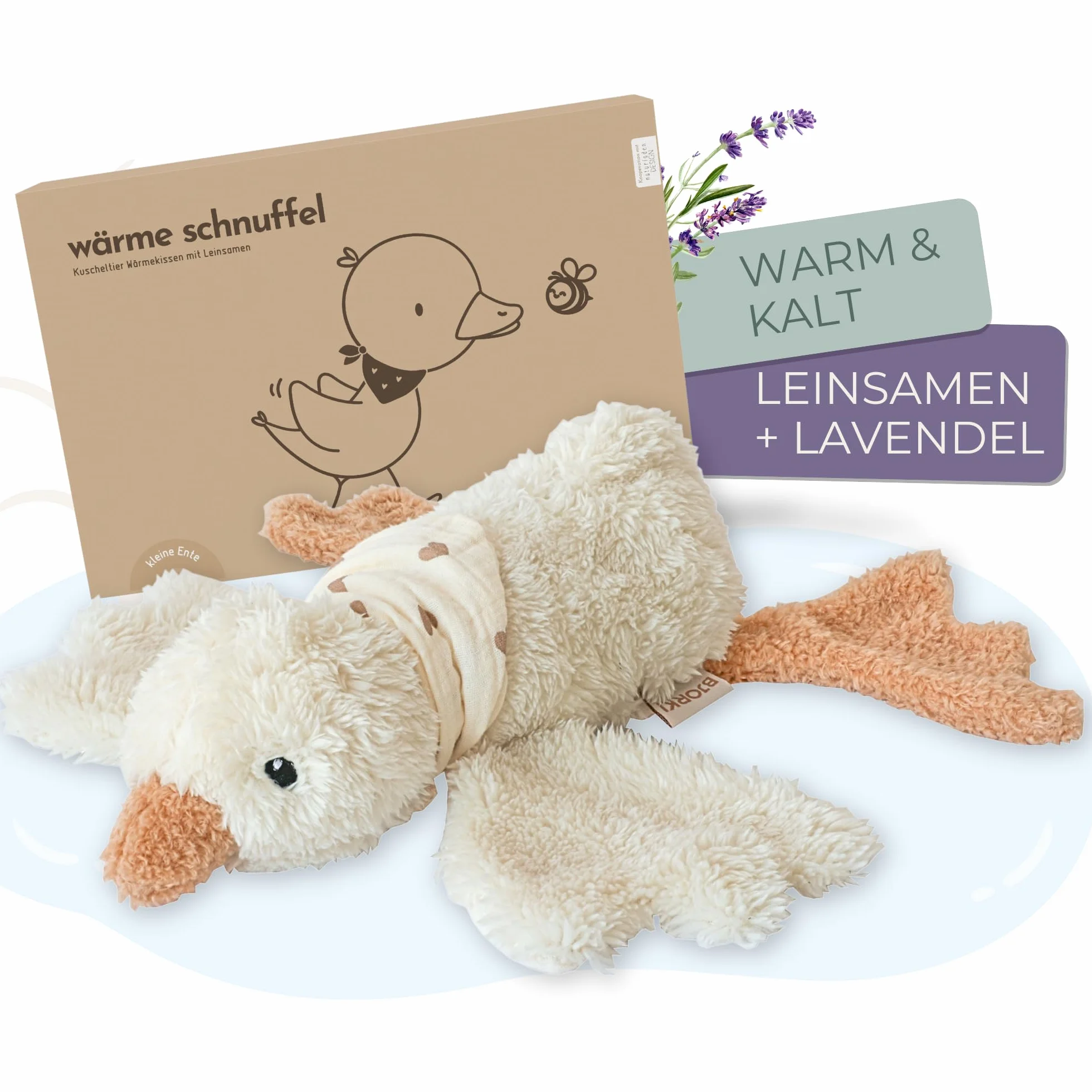 Cojín Térmico para Bebés y Niños - Juguete de Peluche con Relleno de Linaza para Microondas - Almohada Calmante para Calor