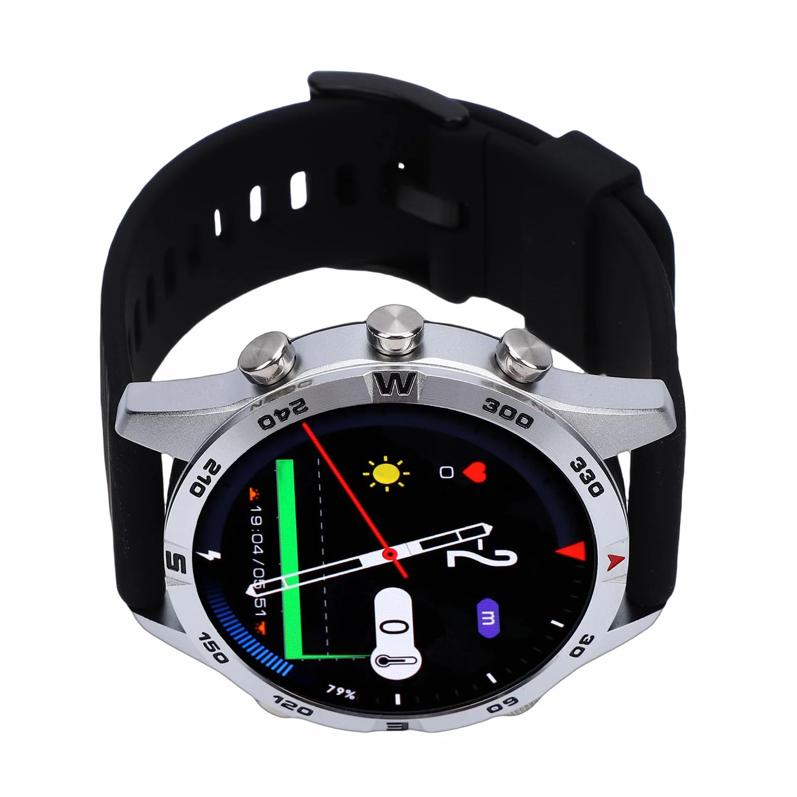 Drfeify Reloj de Buceo Inteligente, Aleación de Zinc y Silicona, Computadora de Buceo Resistente Al Agua de 100 M con Sensor de Profundidad y Barómetro para Actividades Submarinas