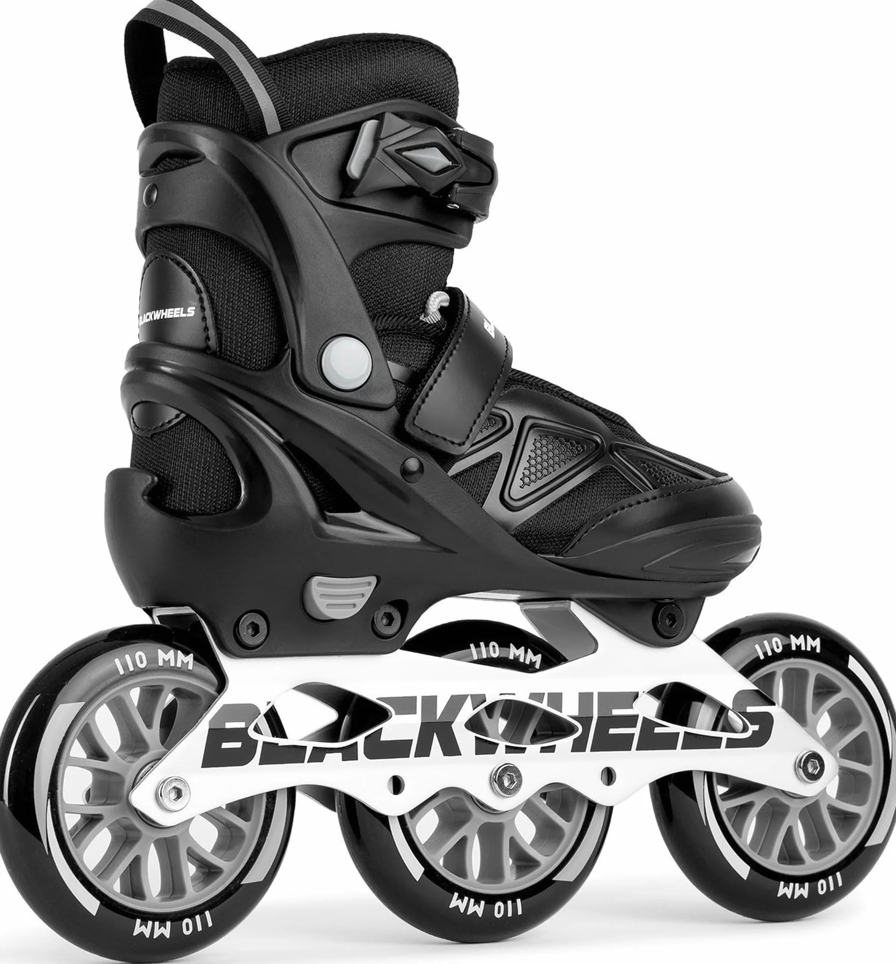 Patines en línea BLACKWHEELS Dynamic de Tres Ruedas con Chasis de Aluminio ABEC-7 One-Step-Adjustment