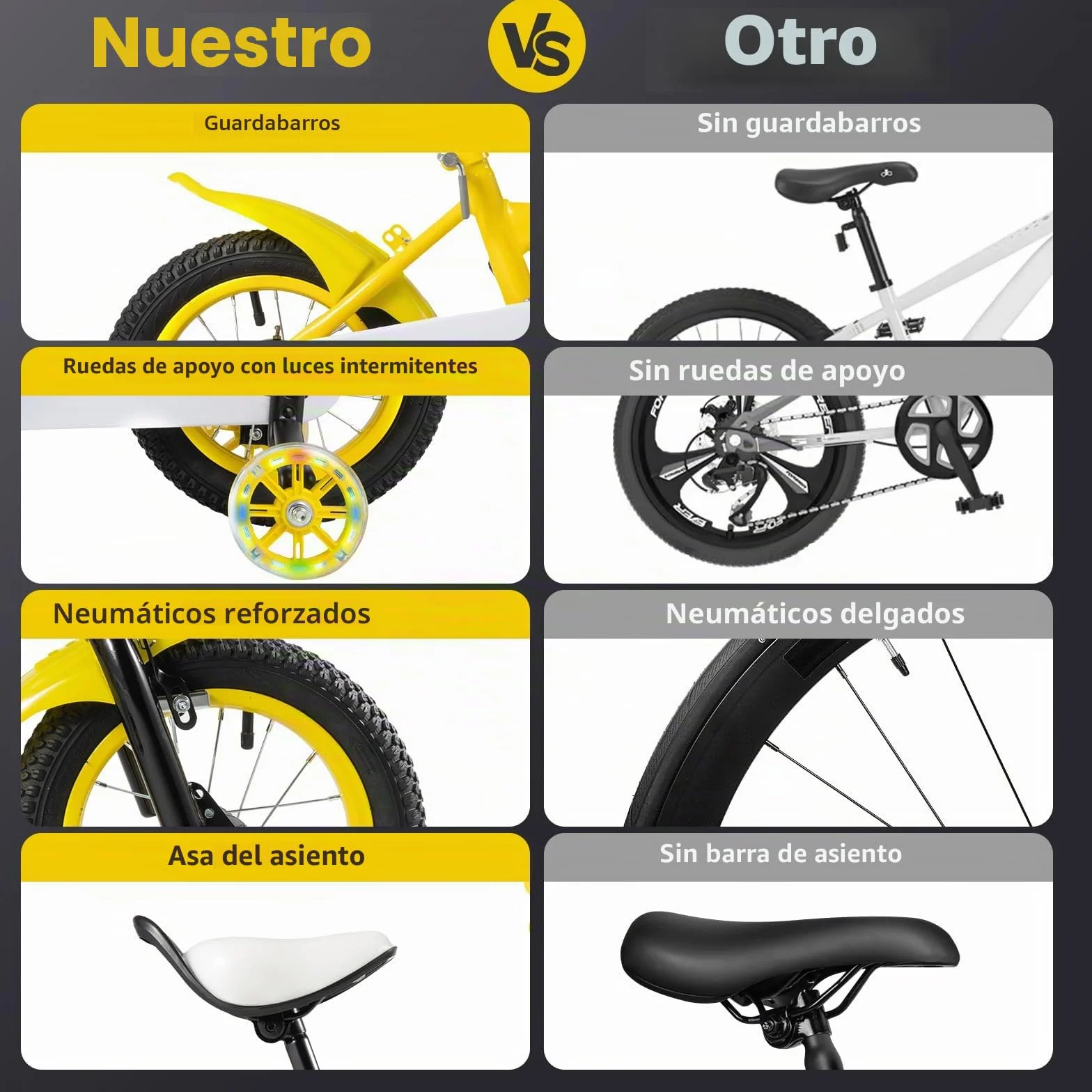 Bicicleta infantil 12 pulgadas con ruedas estabilizadoras y cesta ajustable