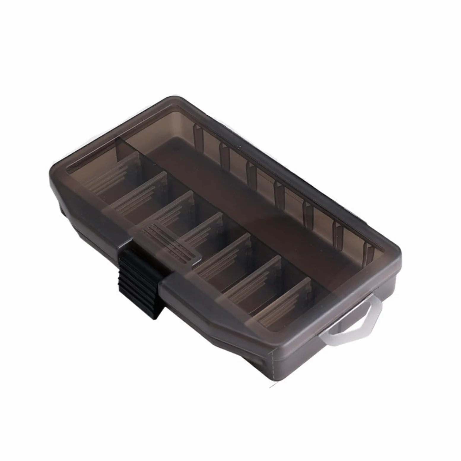 Caja de Almacenamiento de Aparejos Caja De Aparejos, Organizadora Pesca, Bandeja, Almacenamiento Plástico Transparente Con Divisores Fishing Tackle Box