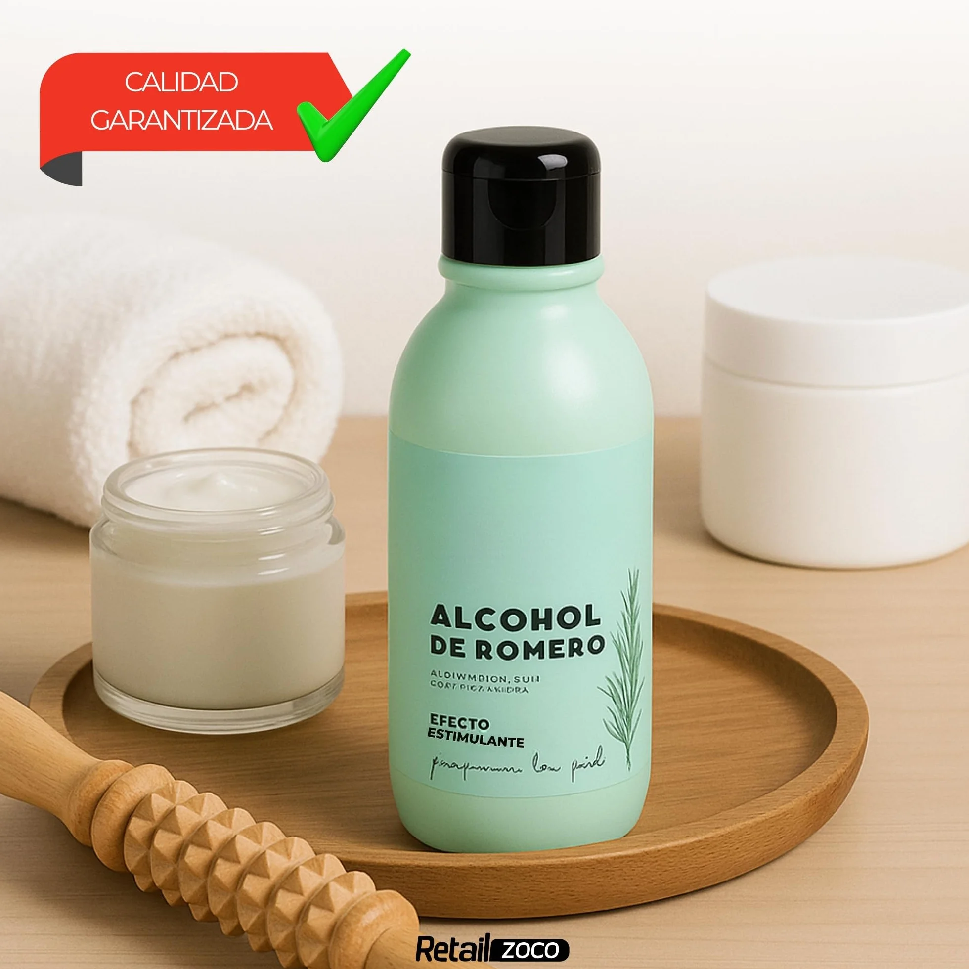 Alcohol de Romero 250 ml Solución Tópica Natural para Masaje