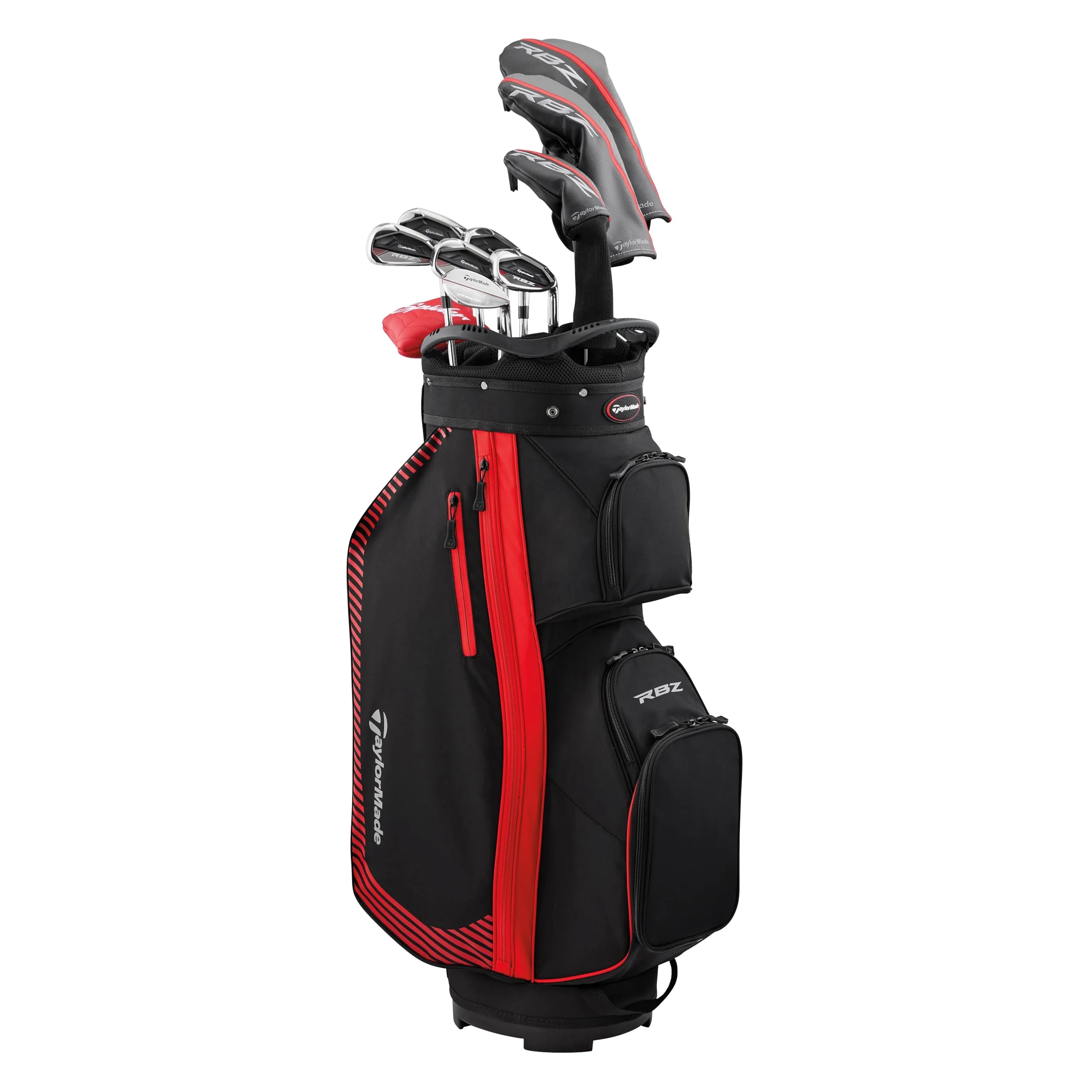 TaylorMade Set Completo Palos Golf RBZ 2025 (11 Piezas), Negro/Rojo