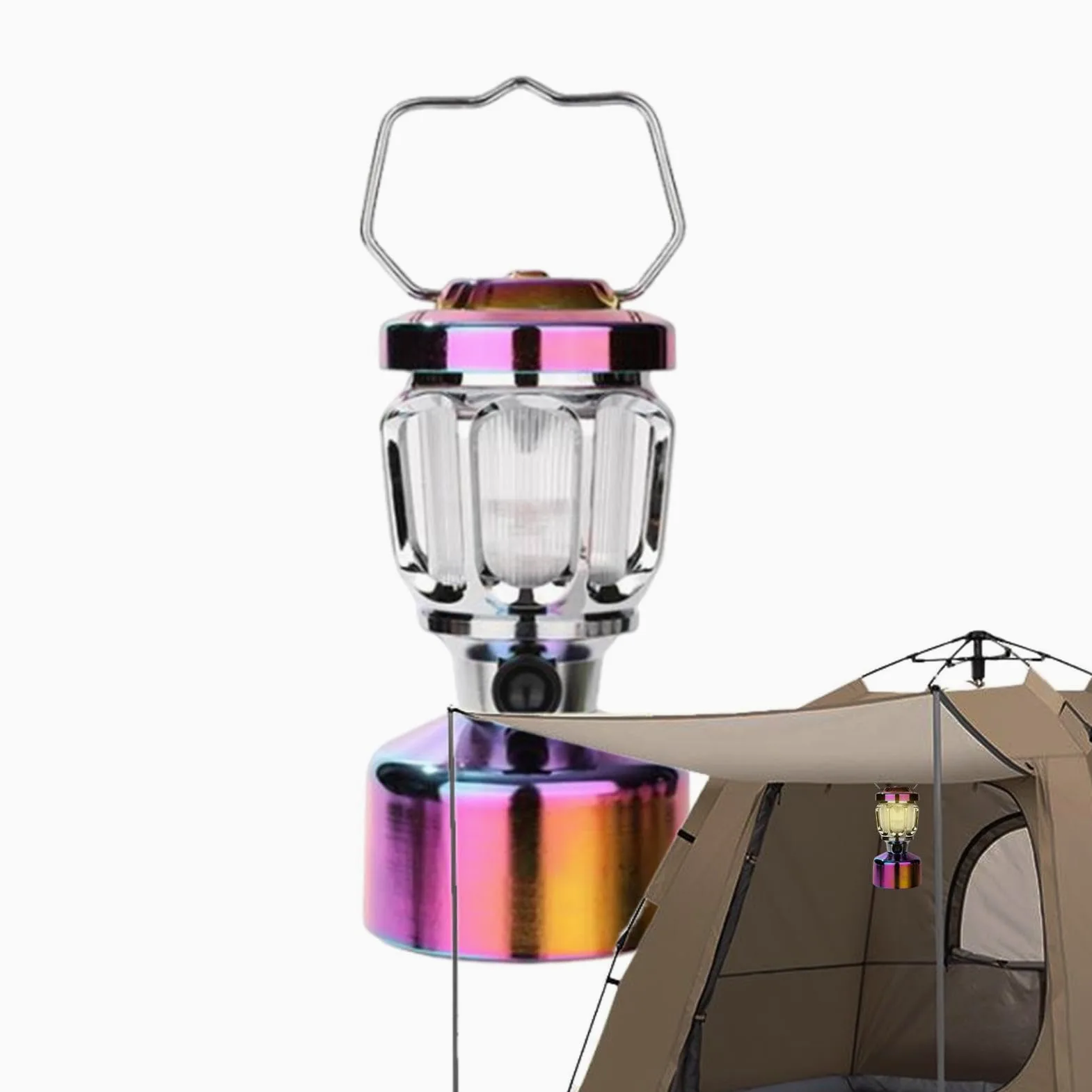 Luces de caballo para iluminación de ambiente de campamento, linterna de | camping resistente a la intemperie, linternas recargables portátiles para cortes de energía, hogar y senderismo