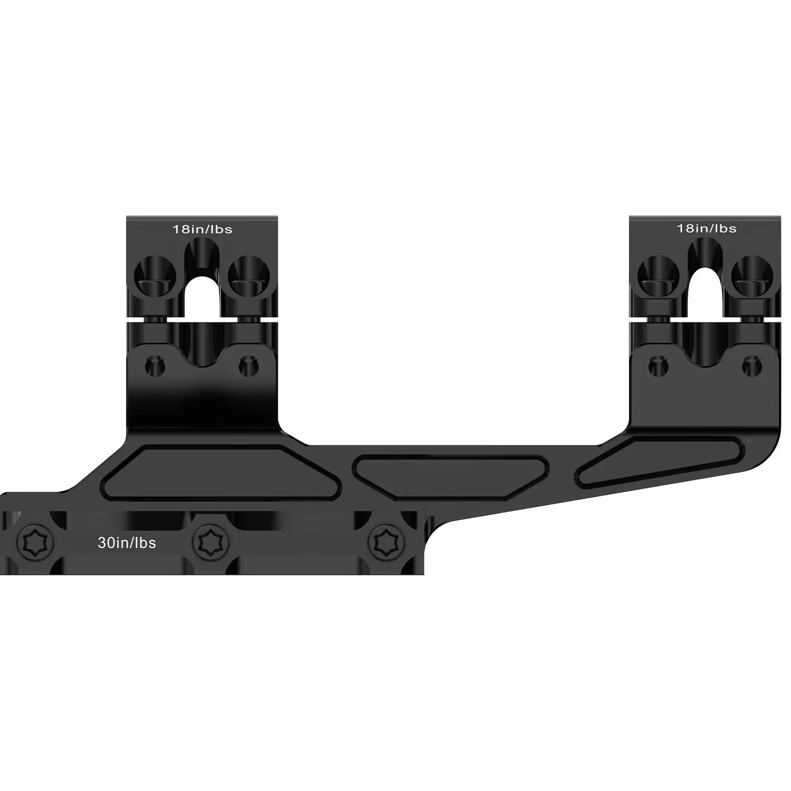 WestHunter Optics Precision Picatinny - Soporte para mira telescópica Picatinny, tubo de 30 mm/34 mm, doble anillo, ligero, de una sola pieza, 20 MOA, nivel de burbuja, modelo básico