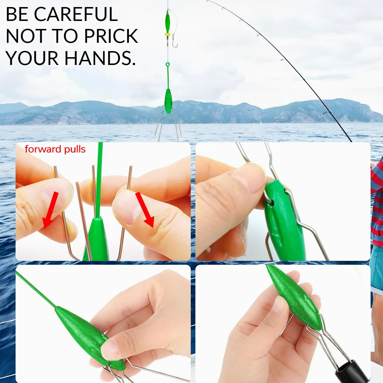 Sputnik - Pesas de pesca de agua salada para surf y pesca de cola larga, plomos de plomo para fundición en el océano y la playa, 5 unidades