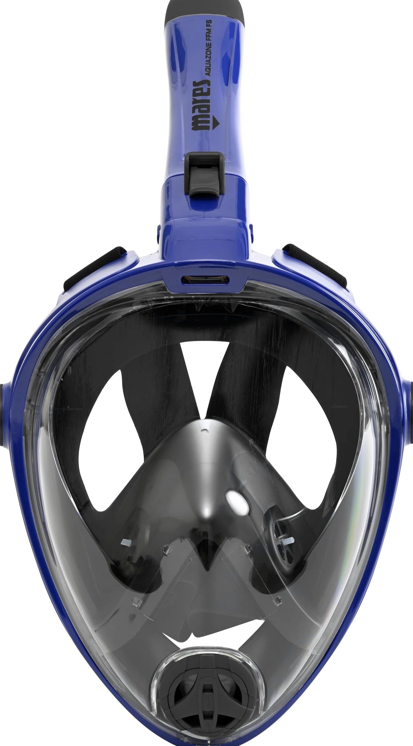 Mares Aquazone Full Face Mask - Masque Intégral Snorkeling Adulte, Jupe Silicone, Tuba Repliable, 3 Tailles