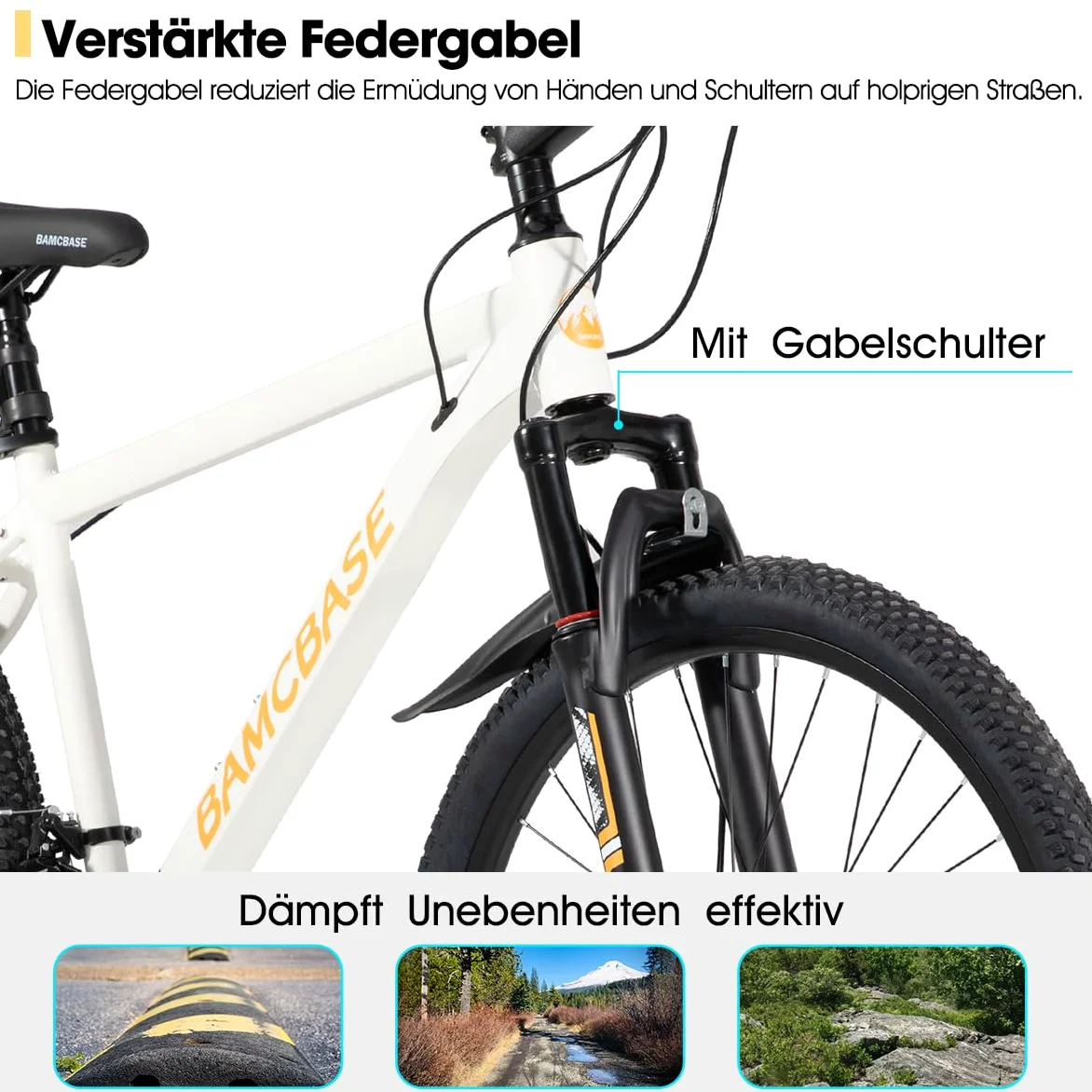 Hiland 26 - Bicicleta de montaña de 27,5 pulgadas, para hombre y mujer, con marco de aluminio, 21 velocidades, con freno de disco, color negro, azul, verde, morado y blanco