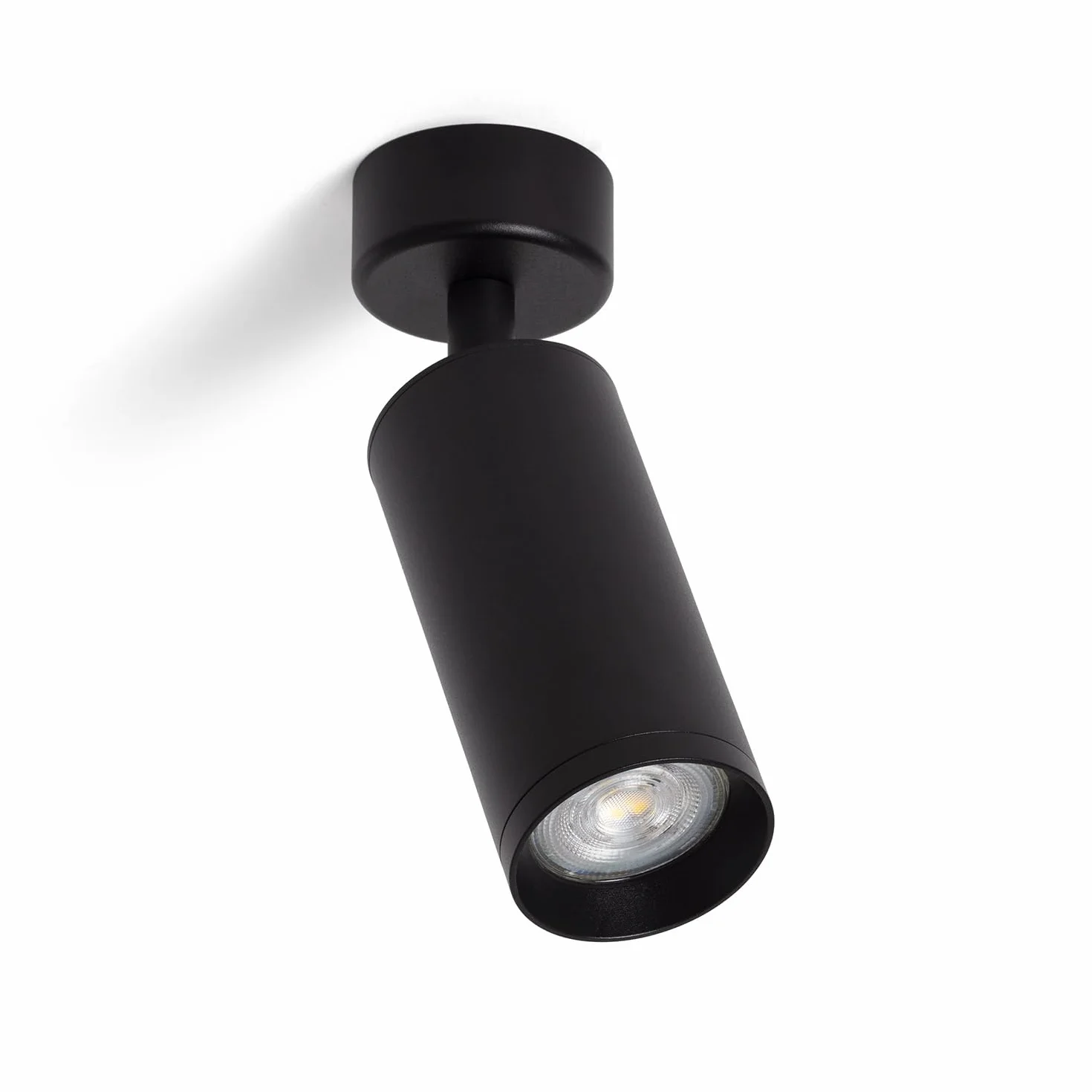 LEDKIA LIGHTING Foco Portalámparas Aluminio GU10 Negro