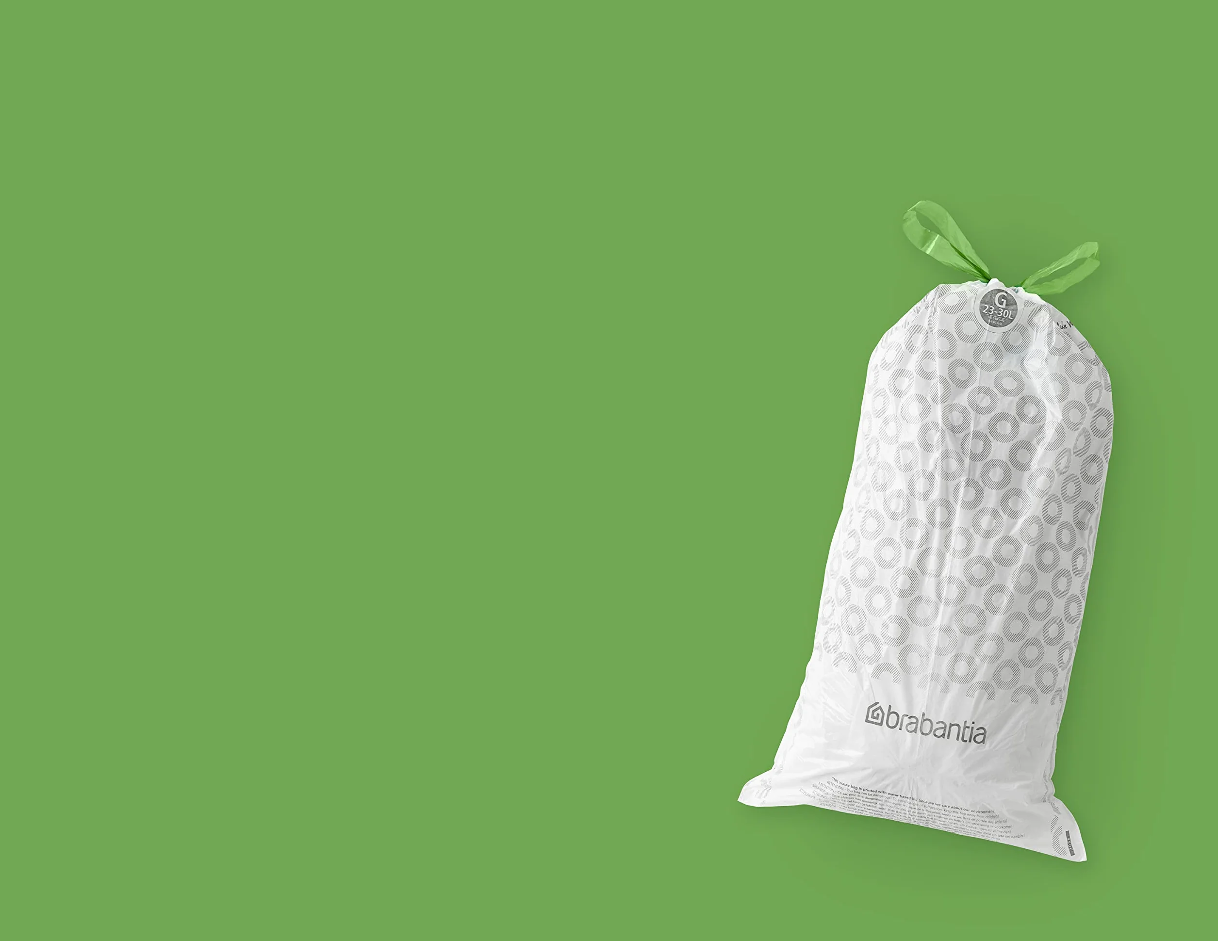 Brabantia Bolsas de Basura PerfectFit 23-30L 120 Bolsas con Cinta de Cierre