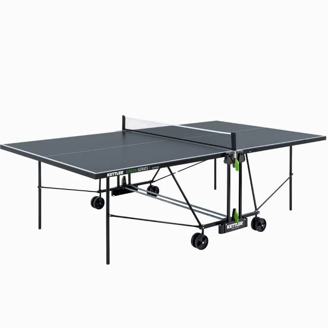 Kettler K1, Placa de Tenis de Mesa para Exteriores, tamaño de Torneo, Robusta Placa de Resina de melamina de 4 mm con Capa superpuesta Resistente a los arañazos