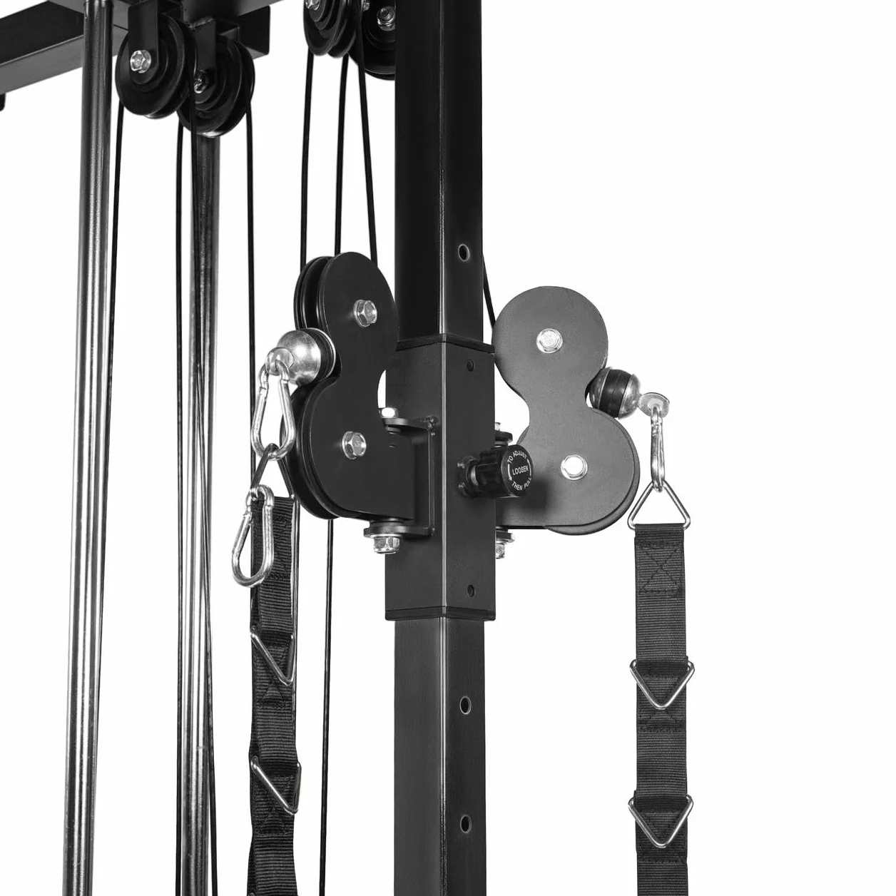 DIONE CW60 – Single Pulley – Cable Crossover – con Pesas de 60 kg – Espandibile Fino a 90 kg – Montaje en Pared – Torre de tracción de Cable – Torre de tracción de polea