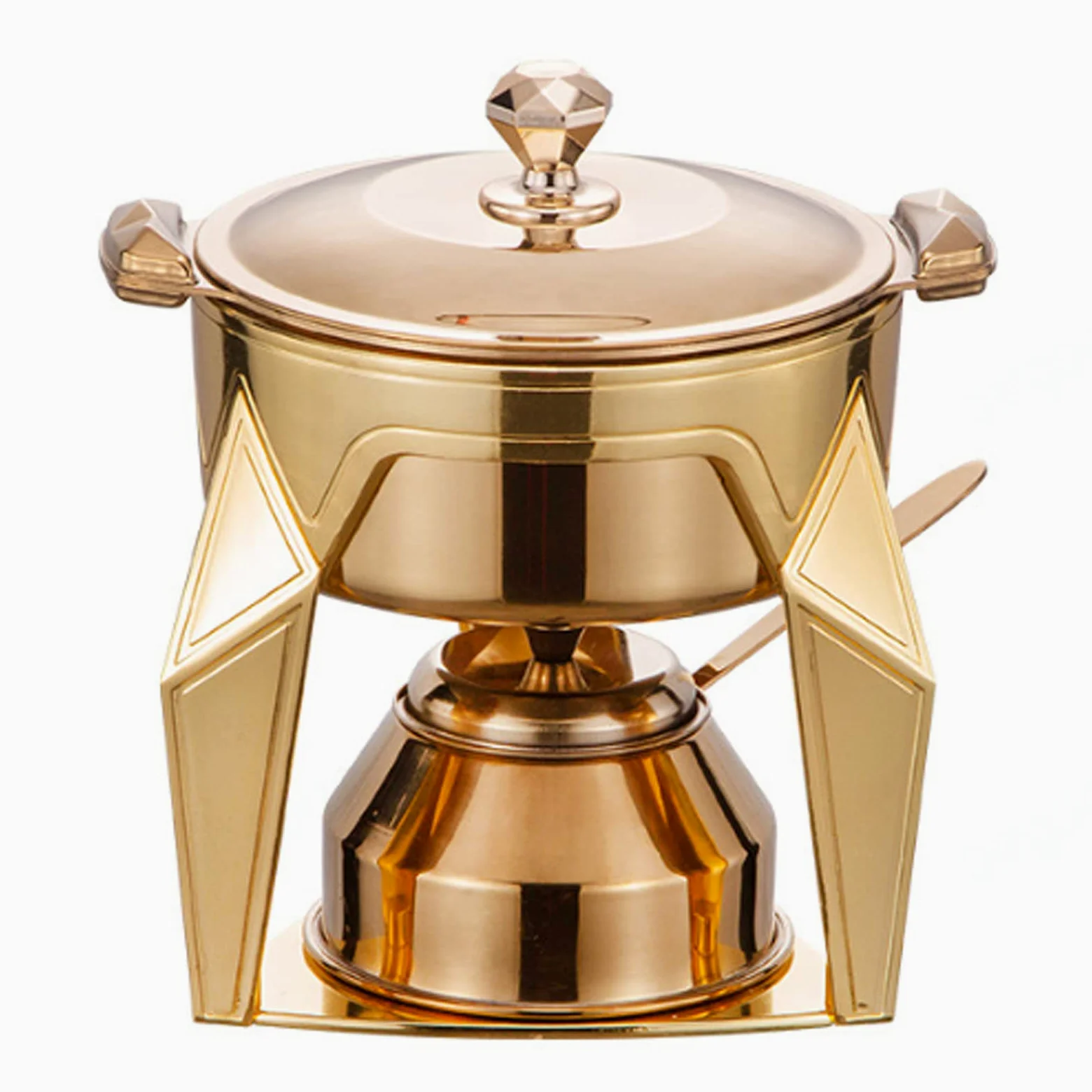 Juego De Utensilios Hornillos De Acampada, Hornillo De Alcohol Portátil, Mini Hornillo De Camping Acero Inoxidable, Cocina De Alcohol para Uso en Interiores Barbacoa, Picnic,Gold