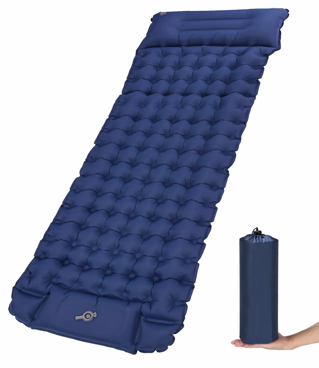 Zawaer Colchoneta De Camping Inflable Ultraligera para Dormir con Almohada, Esterilla Camping,Colchones Campings Autohinchable, Esterilla Dormir, para Exteriores, Senderismo