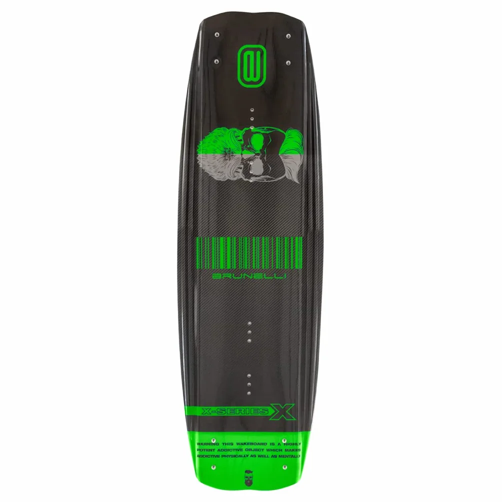 BRUNELLI Coasto Diamond Juego de wakeboard 138 cm tabla fijación verde