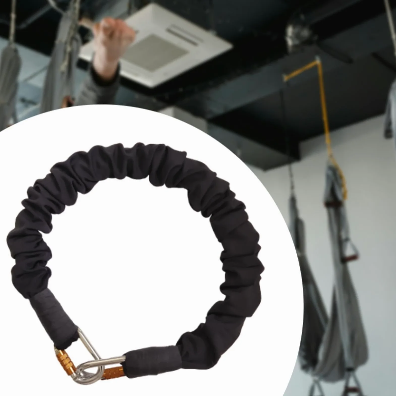Rope Cinta de Resistencia para Ejercicio de Cordón Fitness de Entrenamiento Material Emulsionado y Poliéster Adecuado para, 55 kilos