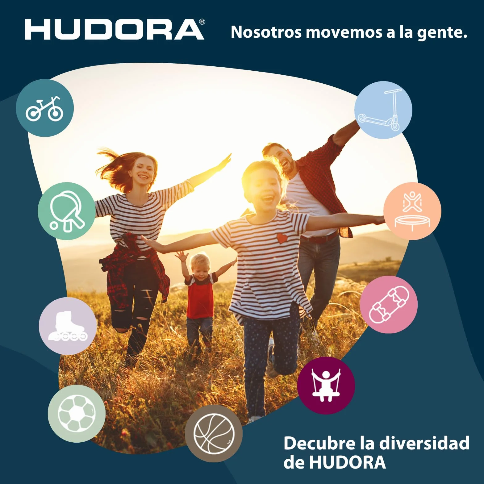 HUDORA Scooter Up 200 Patinete de Aluminio Plegable Ajustable hasta 100 kg
