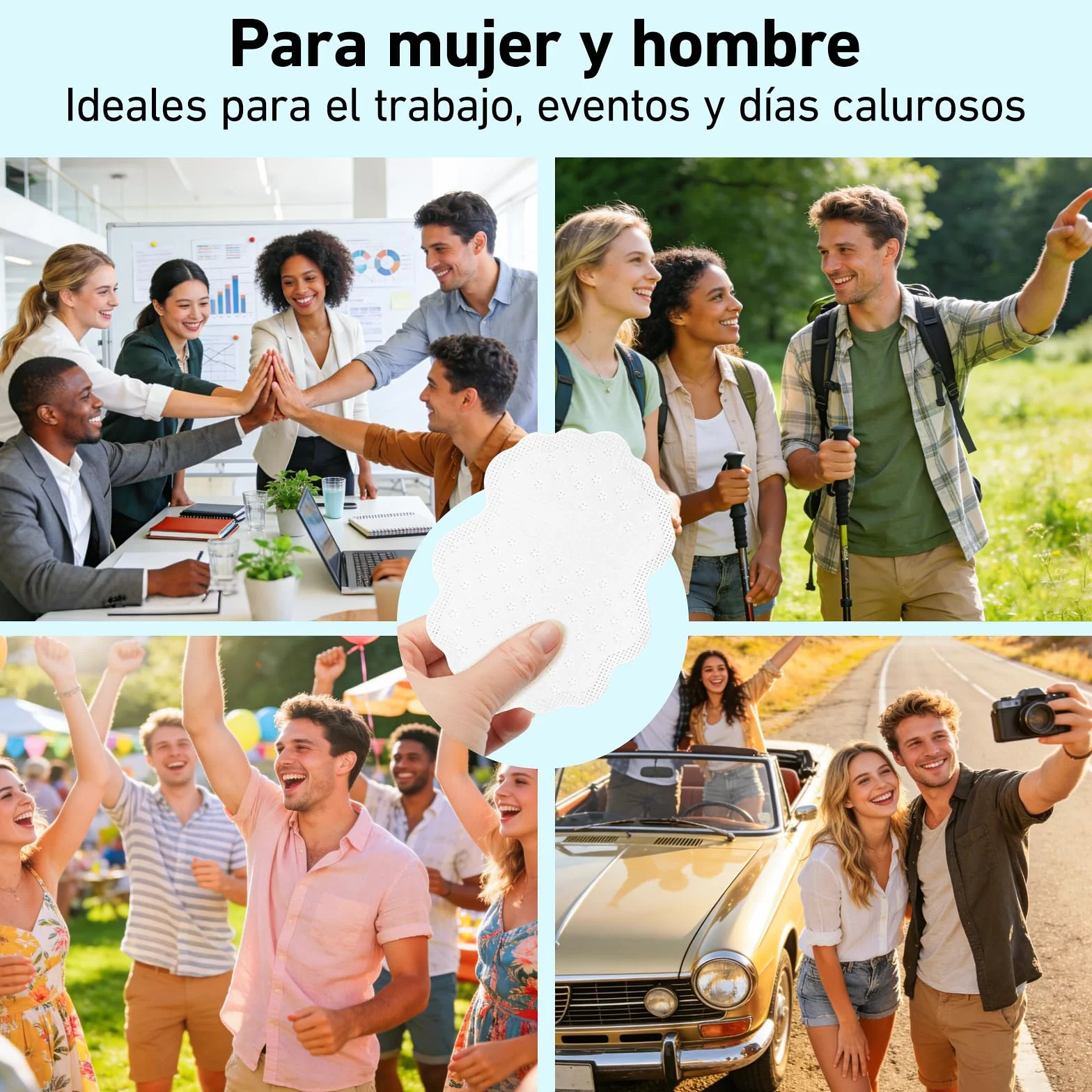 Almohadillas Axilas Sudor Absorbentes Invisibles Transpirables Antisudor Ropa Camisas 80 Piezas