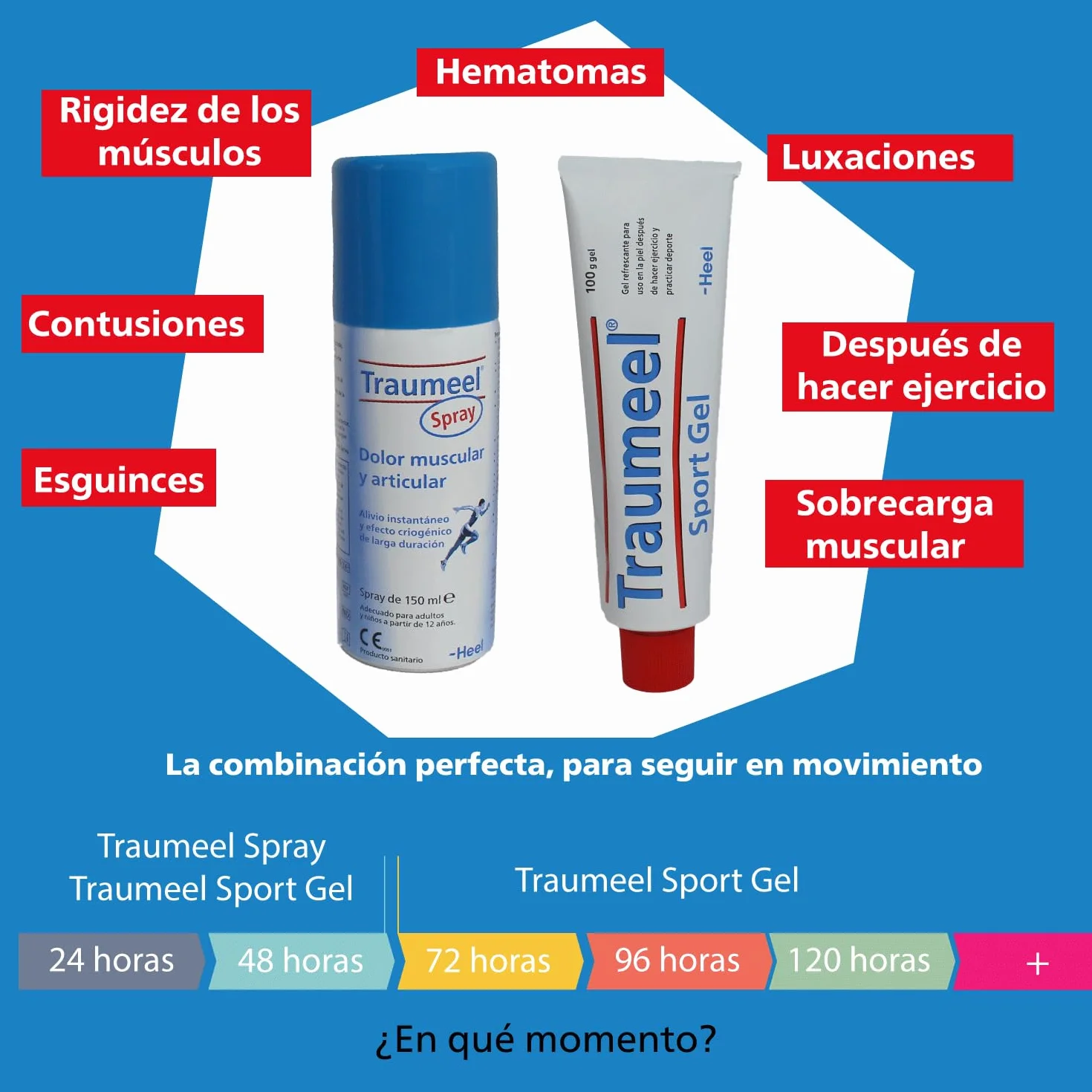Traumeel Heel Spray Frío 150 ml para Golpes y Dolor Muscular