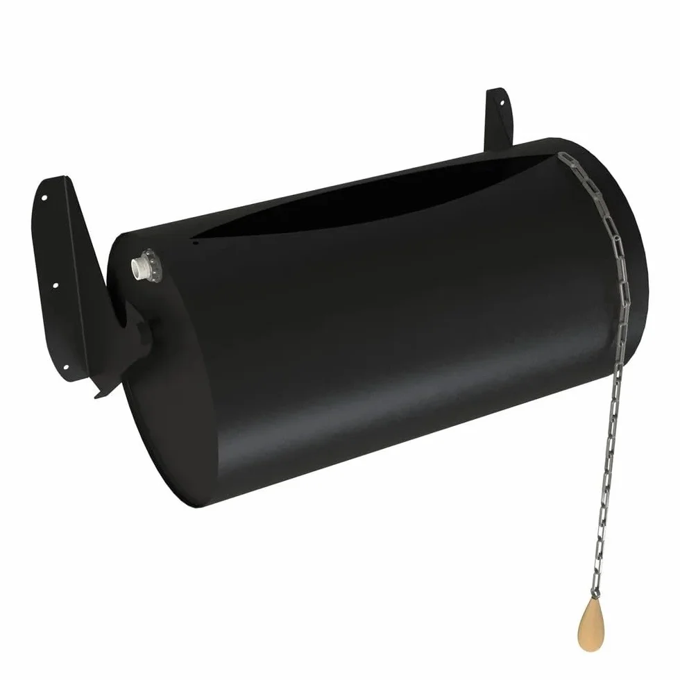 Saunainter Ducha de acero inoxidable para sauna, 16 litros, montable, recarga automática