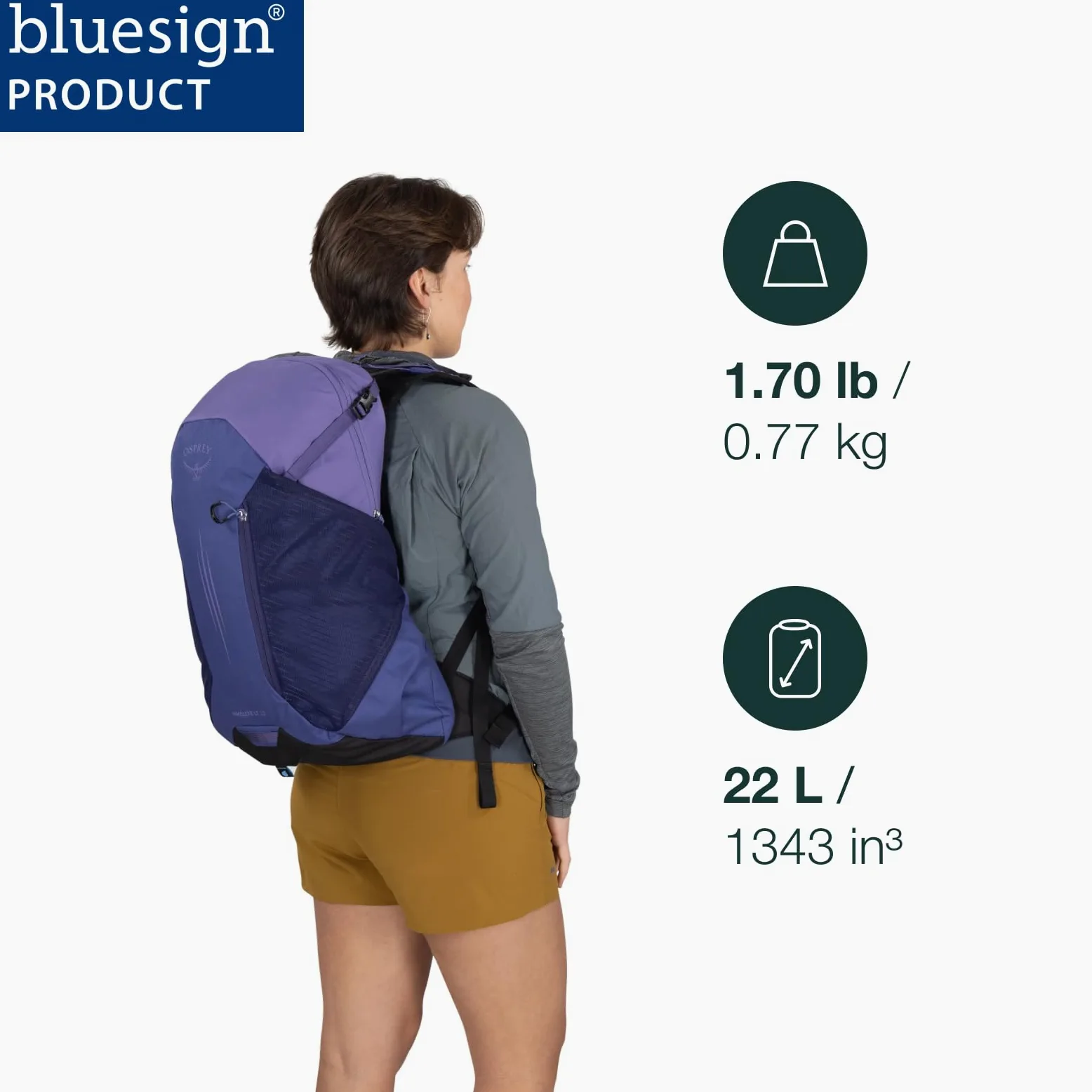 Osprey Hikelite Lt 22l Mochila Unisex adulto (Pack de 1)