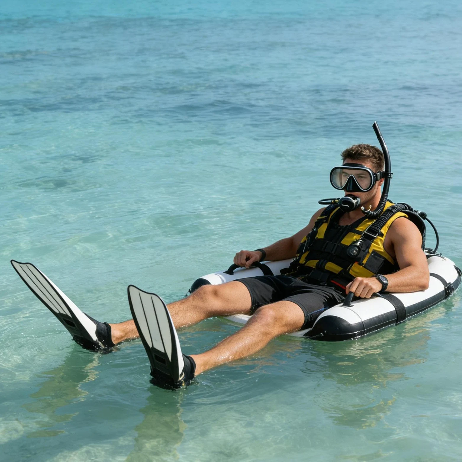 Equipo de snorkel para adultos, gafas de natación panorámicas, con caja, correa ajustable, máscara de buceo plegable, para mujer, hombre, entrenamiento de natación, vacaciones en la playa