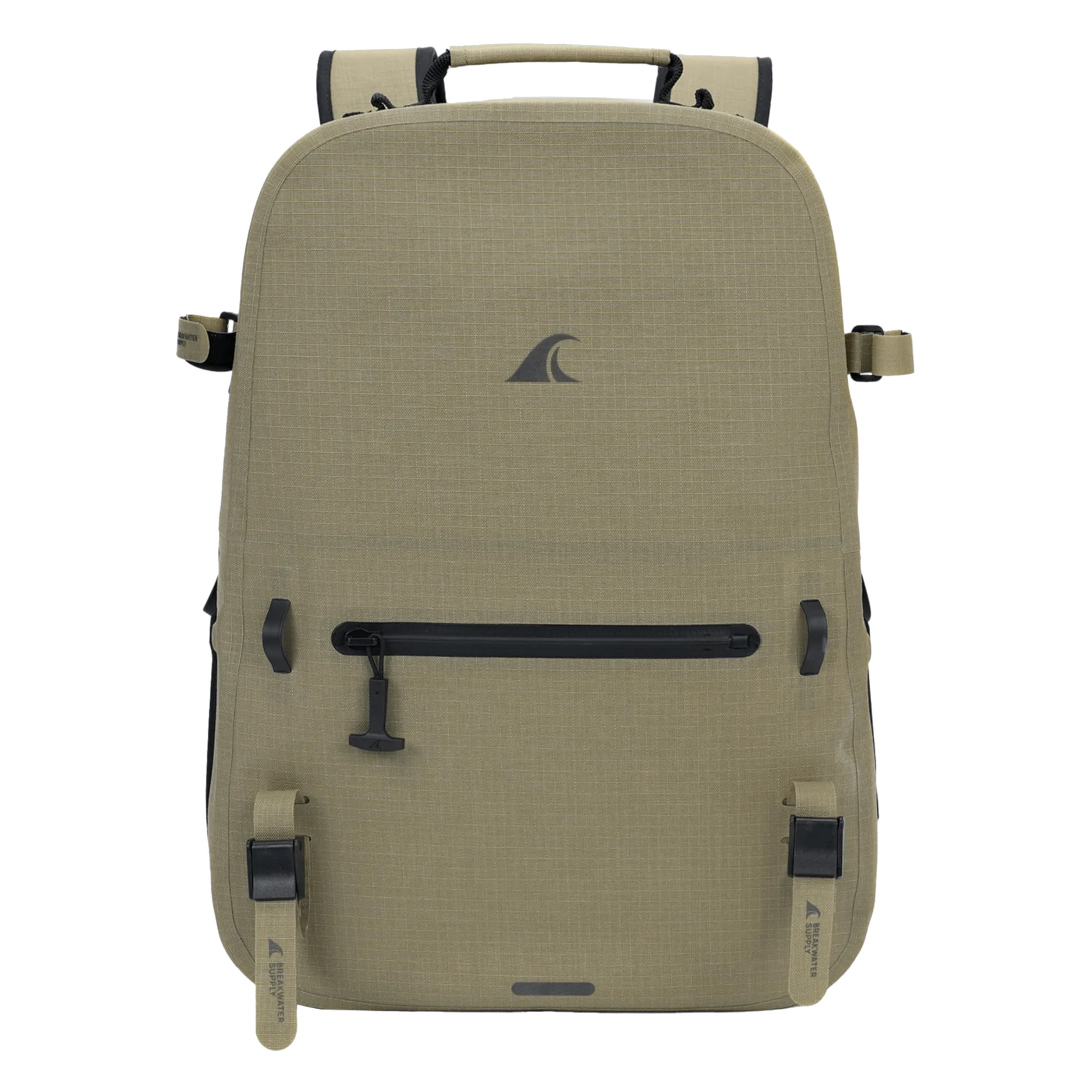 Breakwater Supply River Ute Mochila impermeable, bolsa seca sumergible flotante IP68, cinturón acolchado para la cadera y cremalleras herméticas | 20L