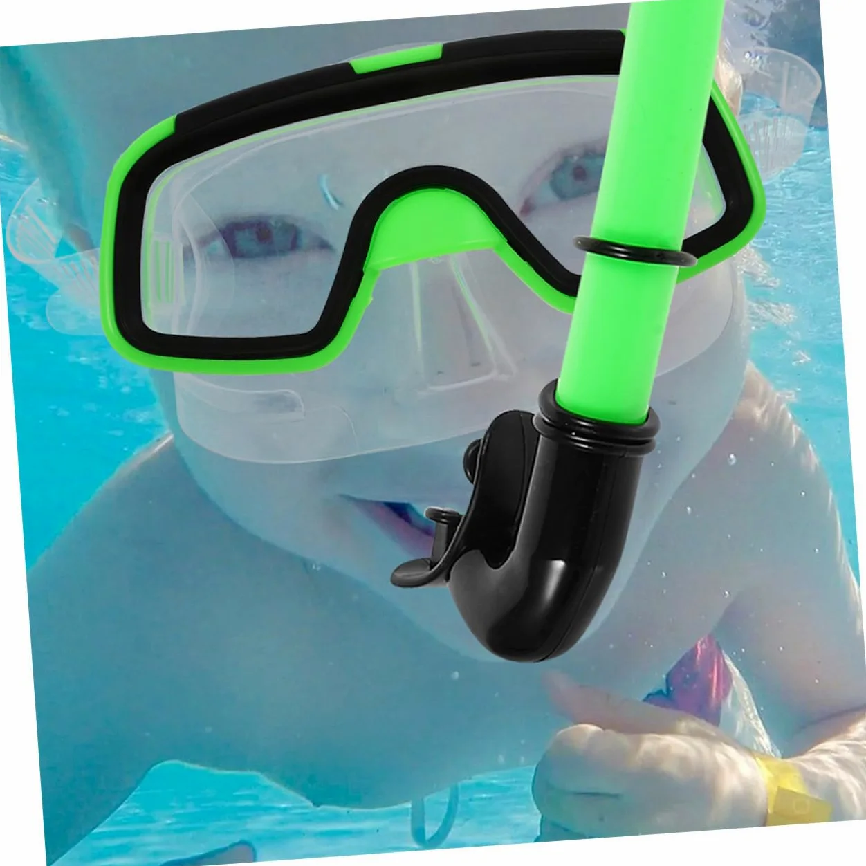 TOYANDONA Gafas De Buceo y Tubo De Snorkel Compacto y Ligero para Natación Equipo De Snorkel Duradero Aletas Cortas para Nadar para Principiantes
