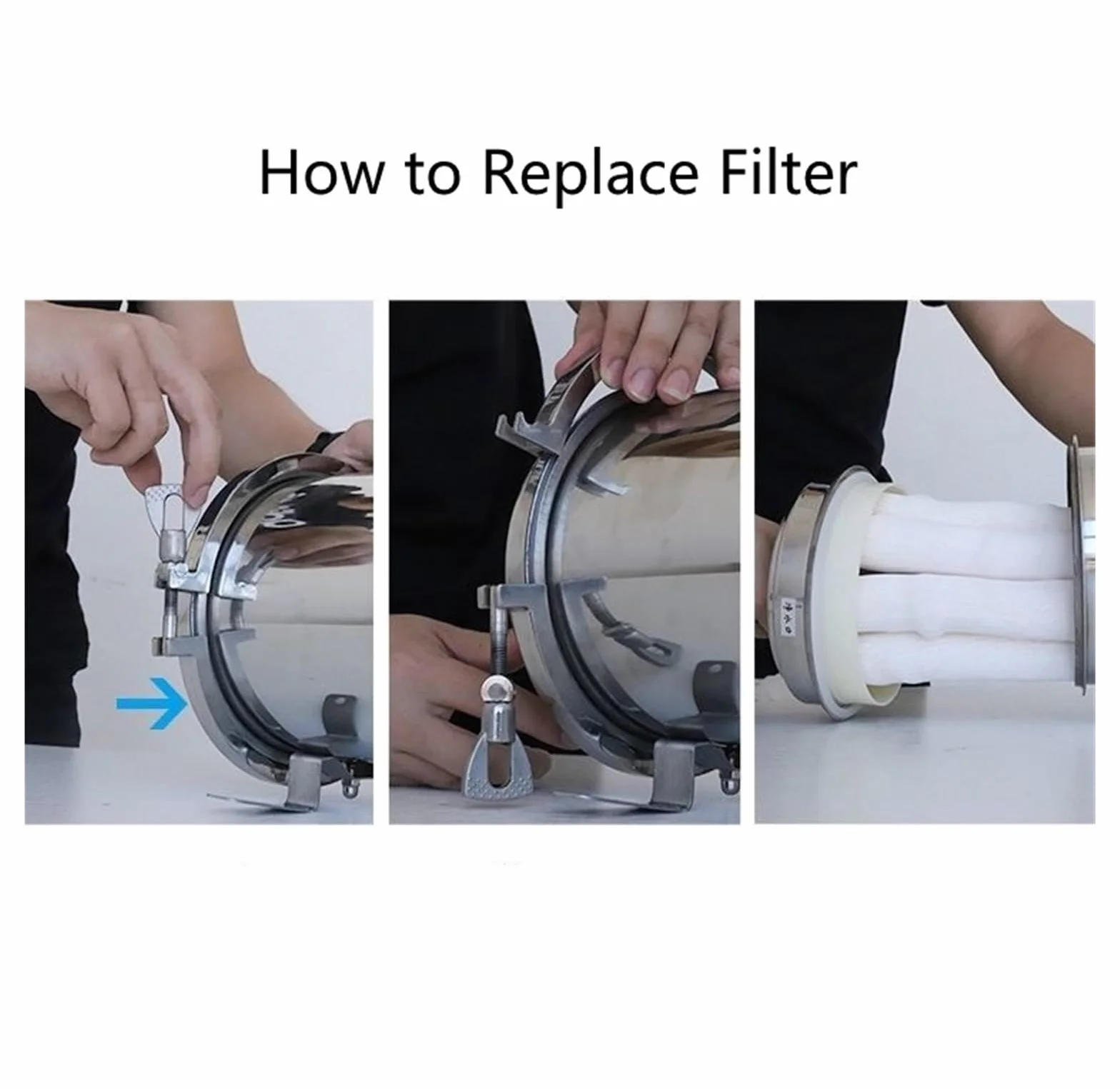 Purificador de agua Ultrafiltración de acero inoxidable 304, membrana de PVDF lavable, de filtro de agua de cocina for el hogar 1000L/H