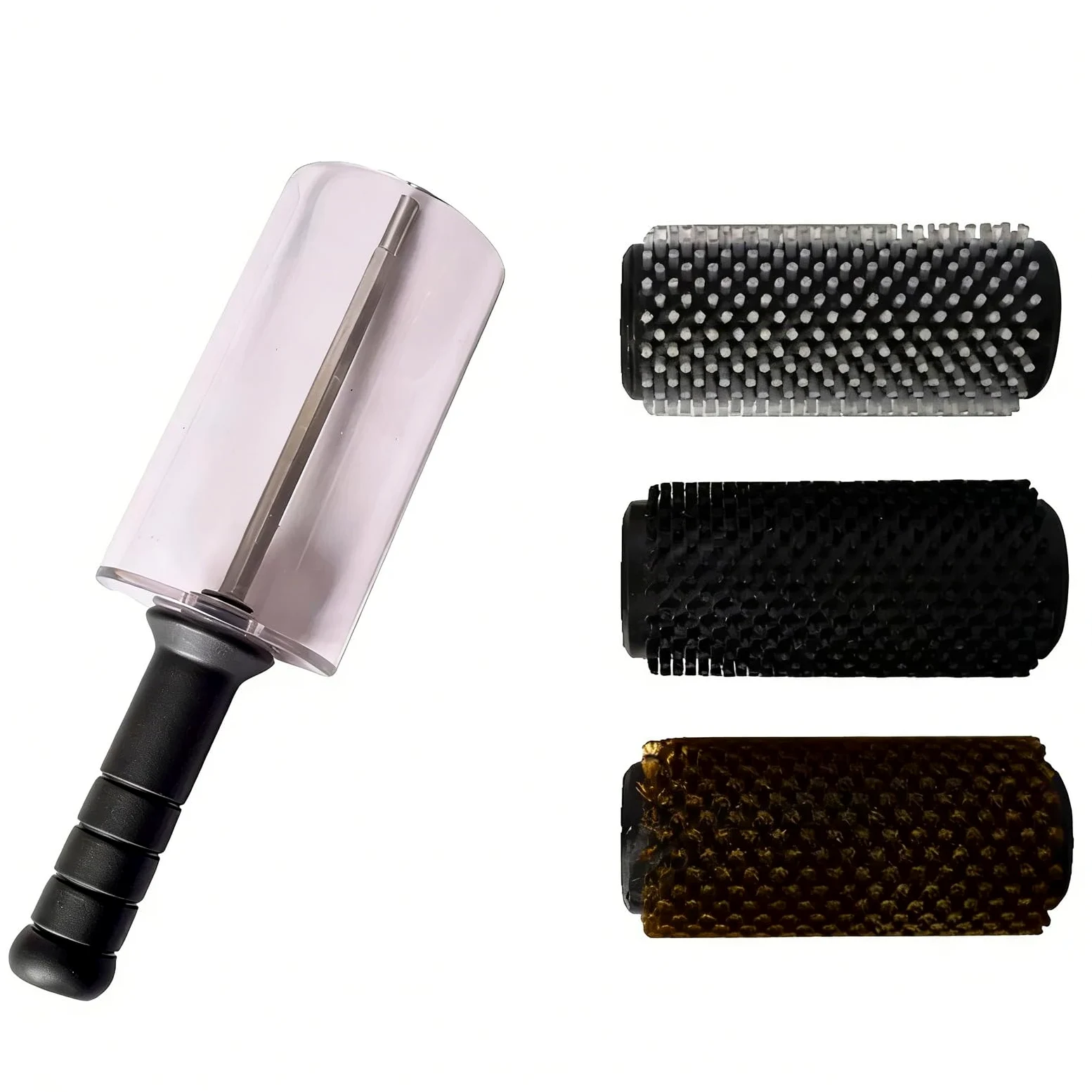 Kit de cepillos de esquí Roto de 140/300 mm, juego de cepillos de cera de snowboard con 3 cepillos para taladro eléctrico, fácil de quitar la cera