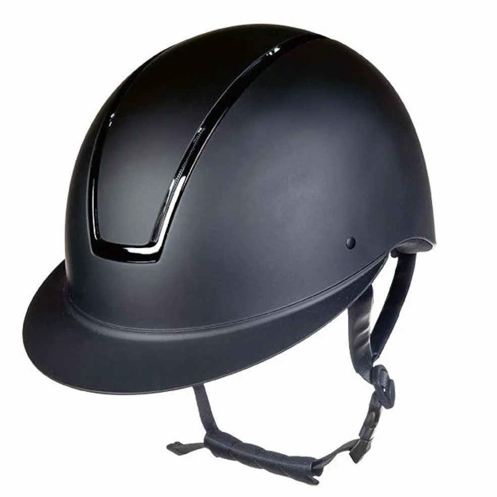 HKM Lady Shield Cascos de equitación, Adultos Unisex, 9170 Negro/Negro Brillante, M=55-57cm