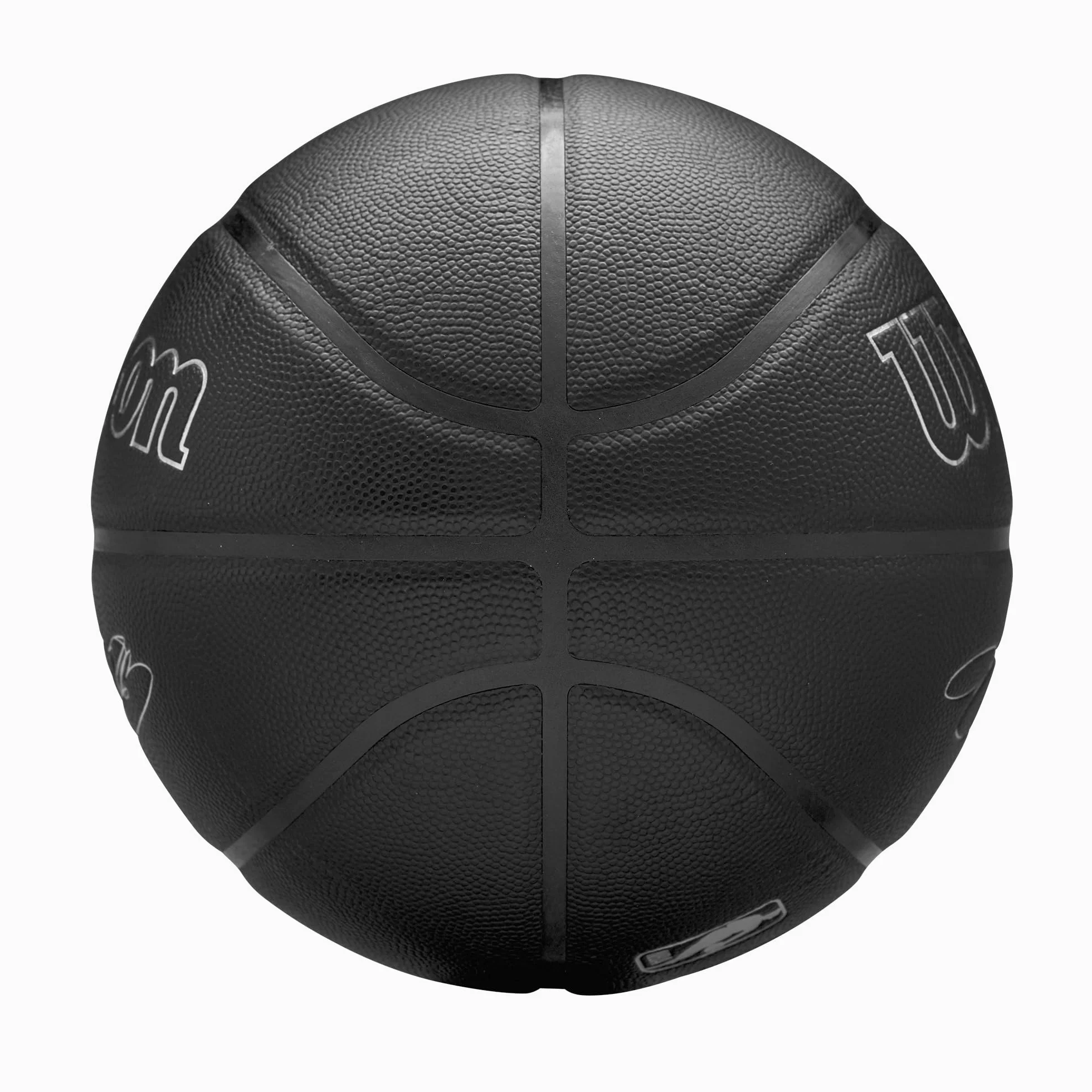 Wilson Balón NBA Player Evergreen, con Cubierta de Tacto Puro, Ideal para Juego al Aire Libre, Resistente a la Intemperie, Jugador: James, Color: Negro, Talla: 7