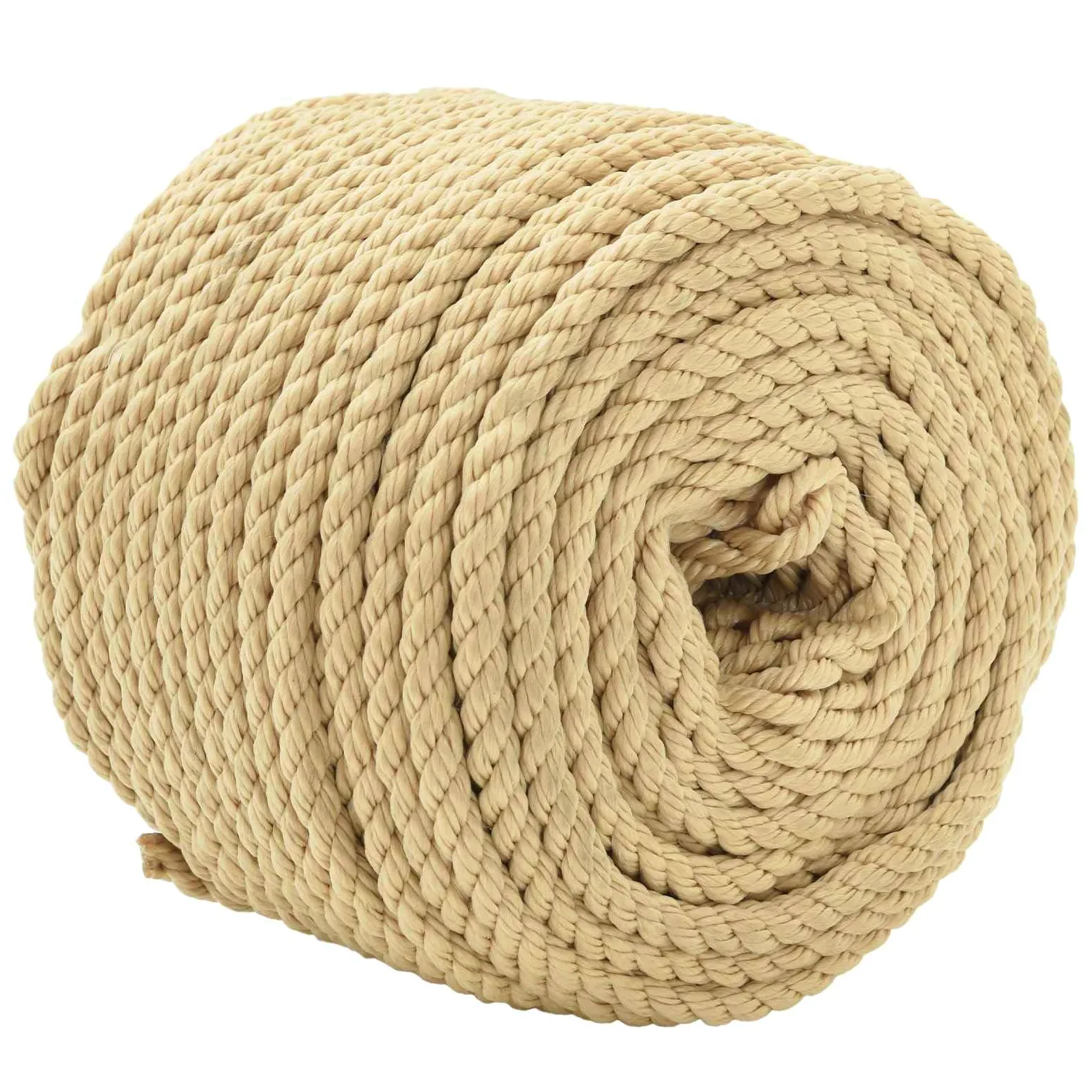 Cuerda de polipropileno natural, 8 mm, 100 m, flexible, resistente a la intemperie, resistente a los rayos UV, versátil para barco, camping, jardín, taller, artesanía, transporte, seguridad