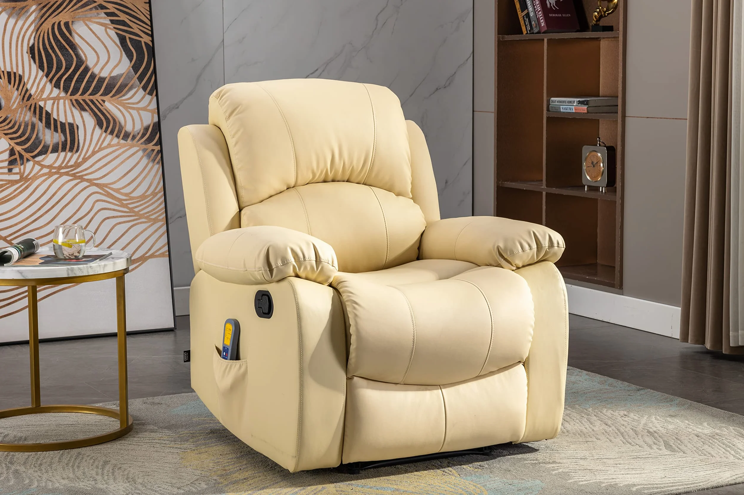 Sillón Relax Astan Hogar Ramón AH-AR30910CR con Reclinación Manual, Masaje y Termoterapia