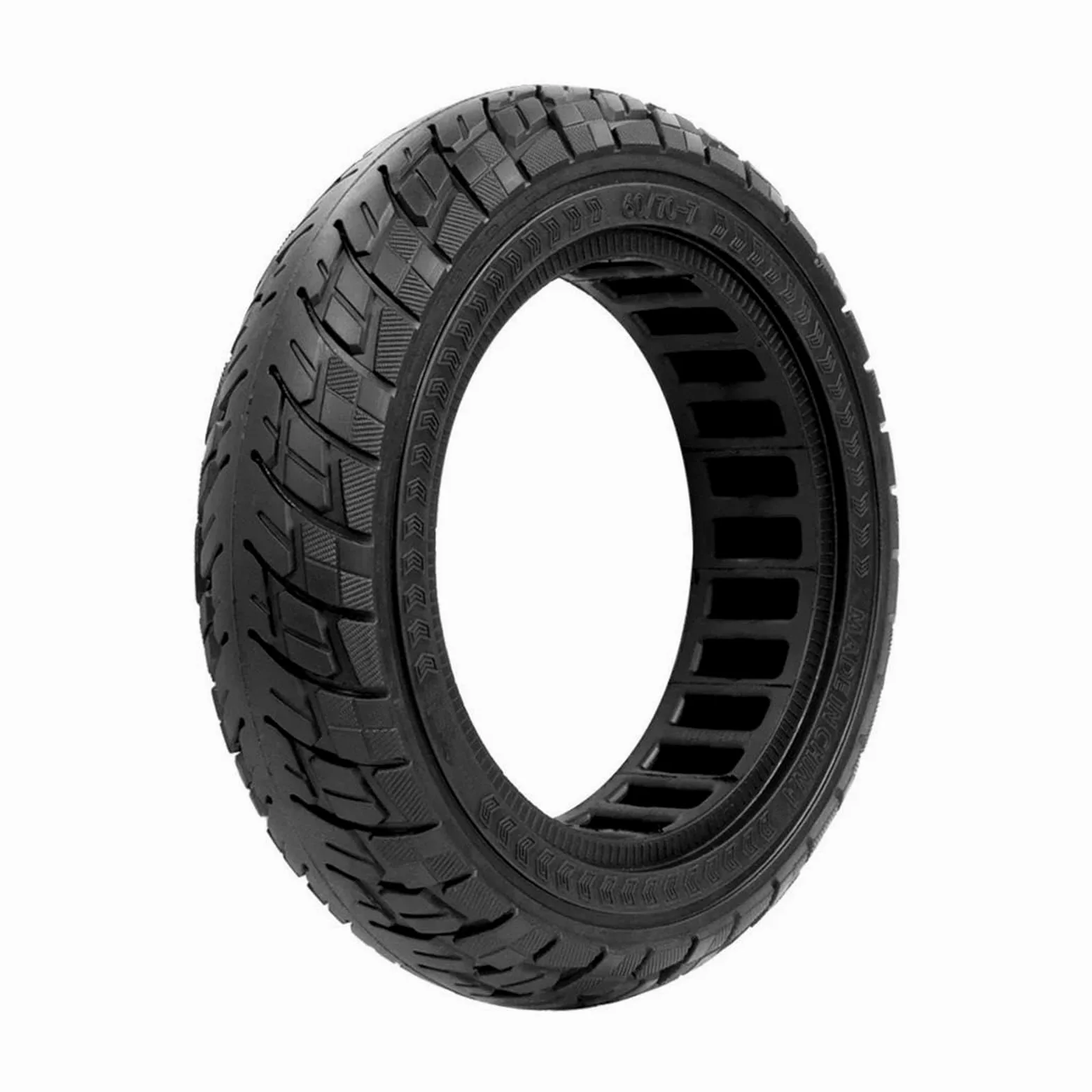 Neumáticos sólidos for patinete eléctrico Xiaomi, 4 Pro de 10 pulgadas, antiexplosión, con diseño panal, 60/70-7.0, sin cámara Neumático macizo para patinete eléctrico