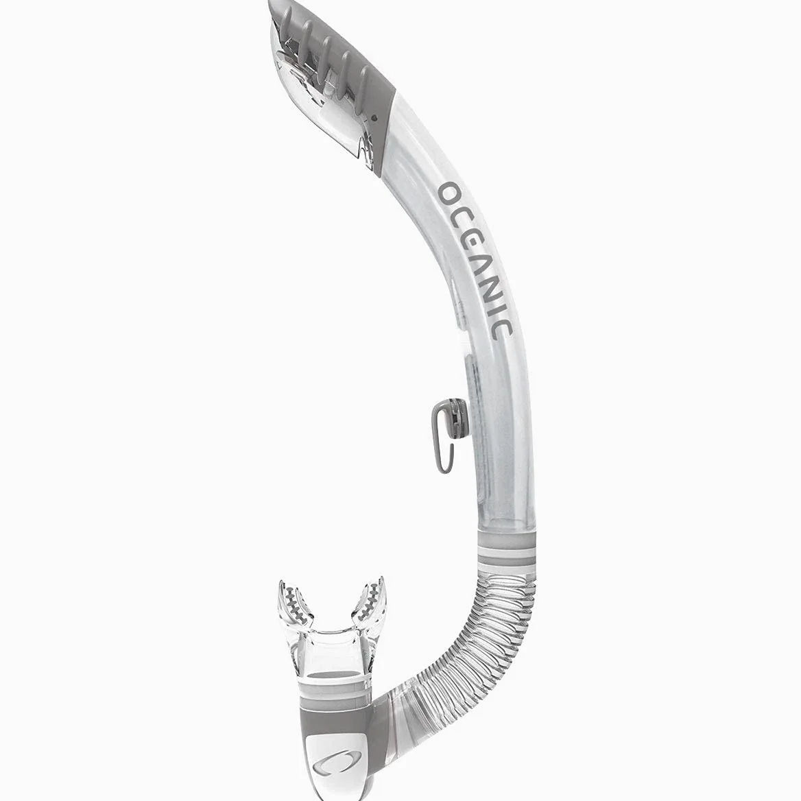 OCEANIC 07.1210.29 - Ultra Dry 2 Snorkel, Clear/Titanium