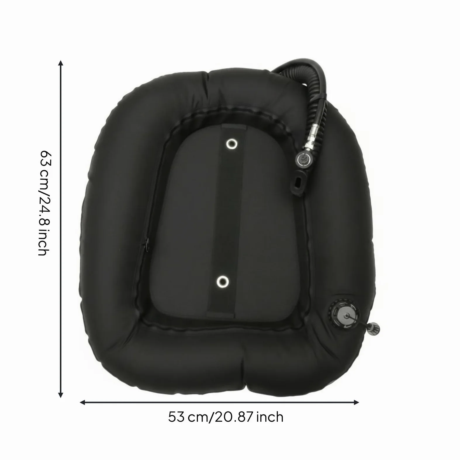 Chaleco de Flotabilidad para Buceo Compensador de Flotabilidad Trasera Vejiga para Doble Tanque EPDM 14 Pulgadas Diseño Organizado Adecuado para