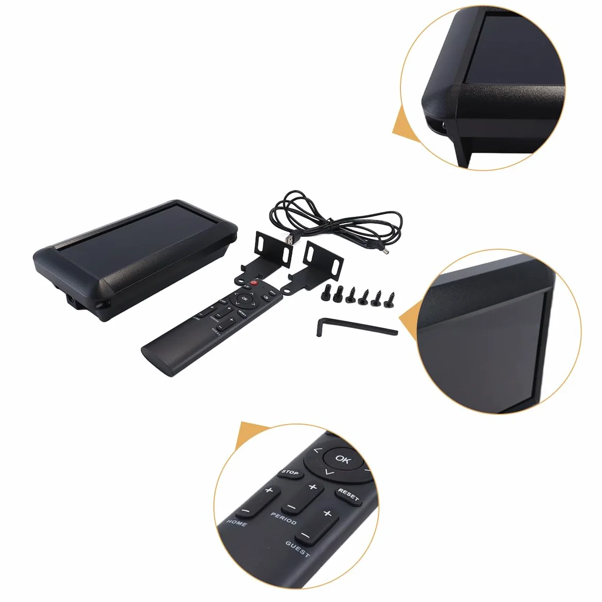 Riven Marcador deportivo electrónico 0-99 con control remoto distancia 18 m, marcador portátil con brillo ajustable